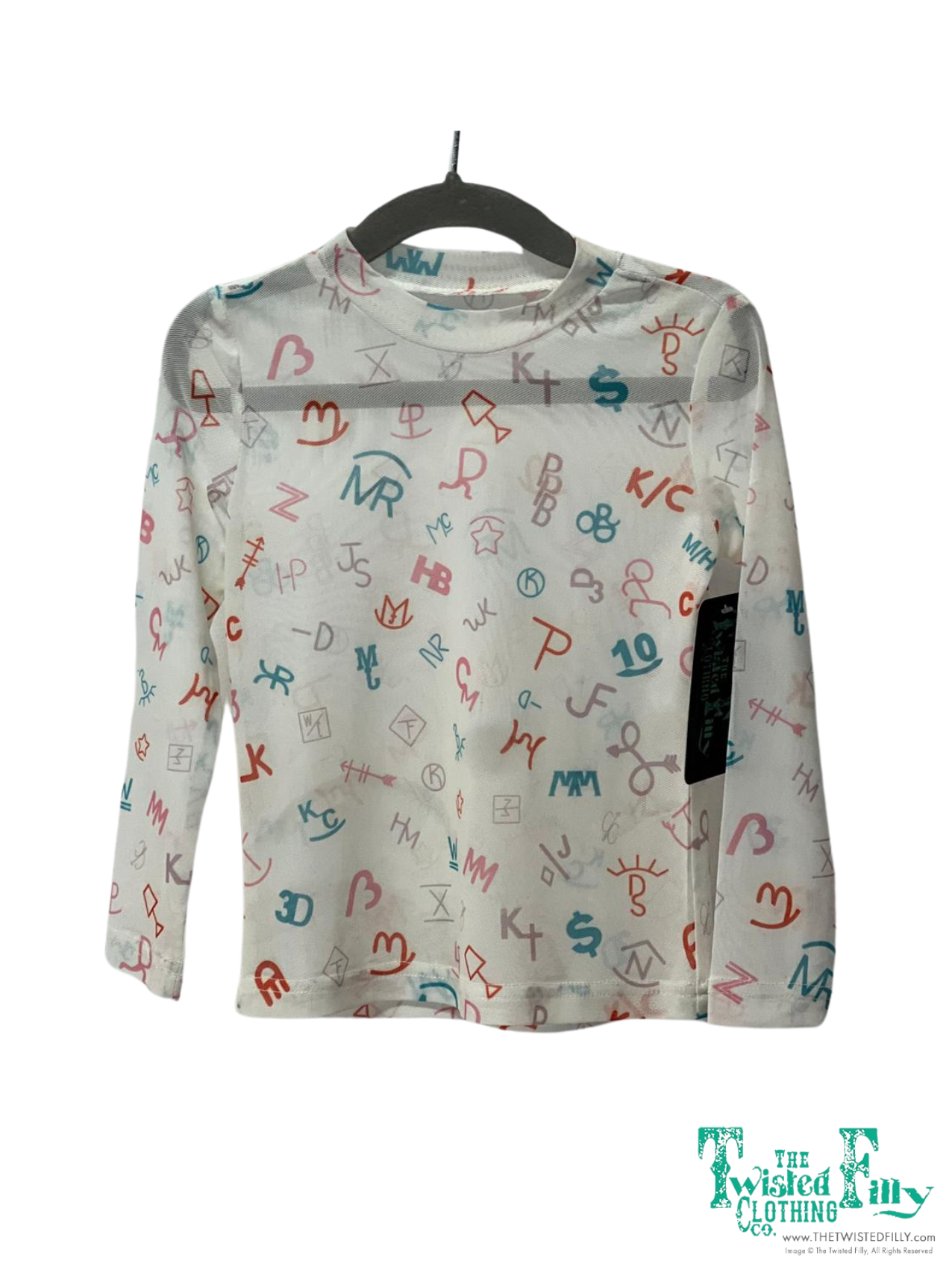 Toddler LS Mesh Top - Ivory Brand (4pcs)