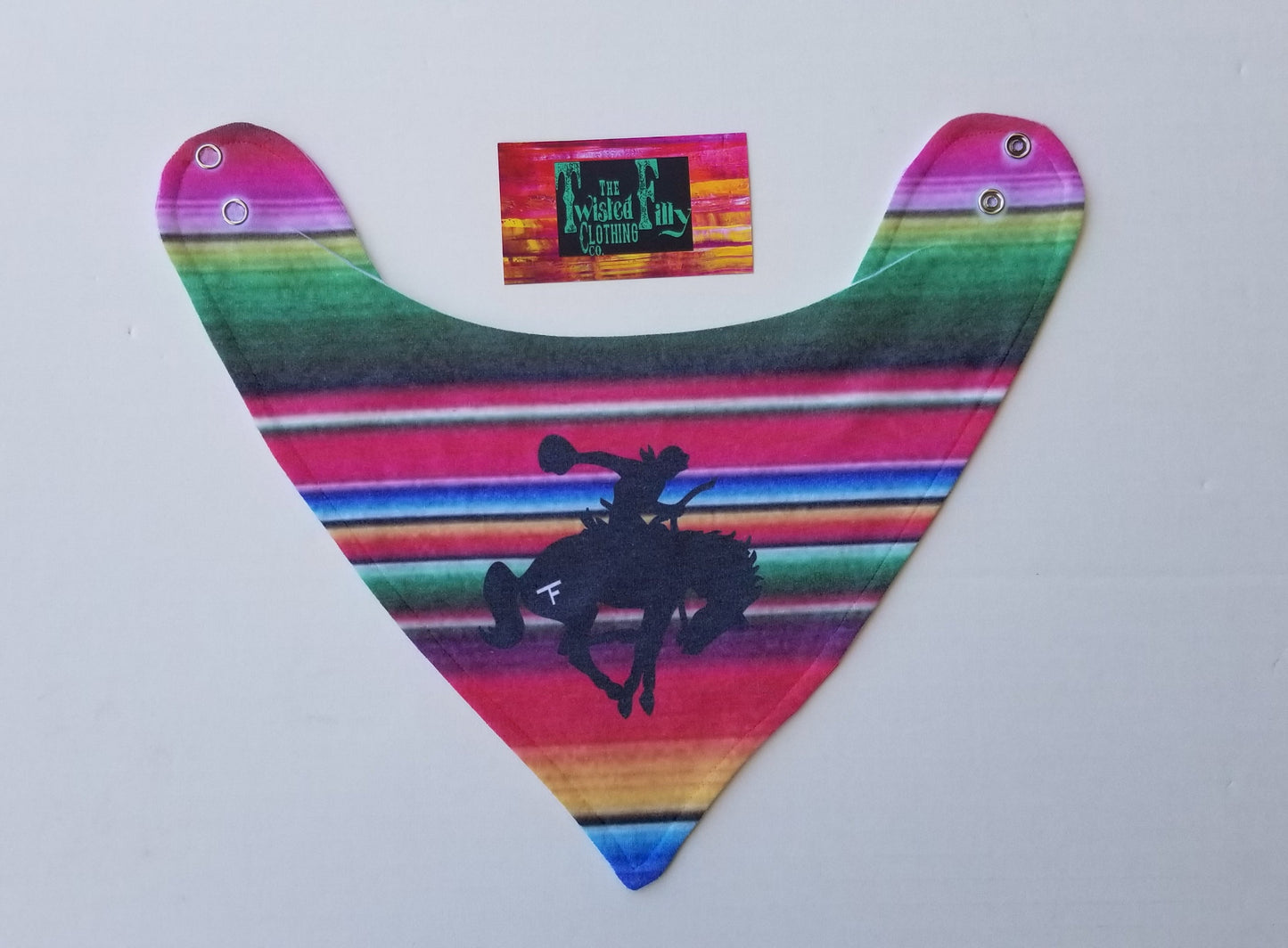 Infant Bib - Serape Vintage Bucking Cowboy (3pcs)