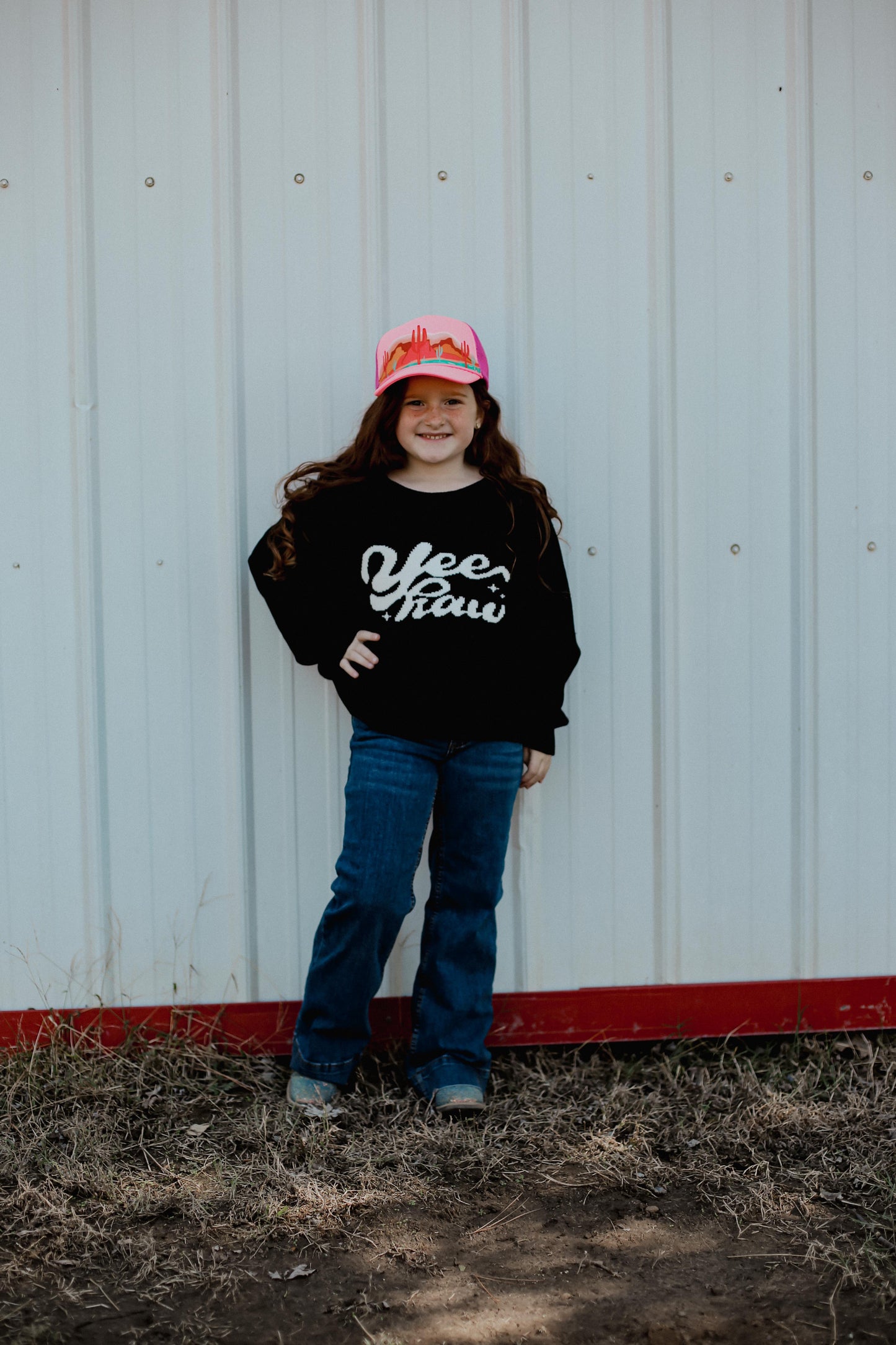 Black Yee Haw - Youth Sweater (6pcs)