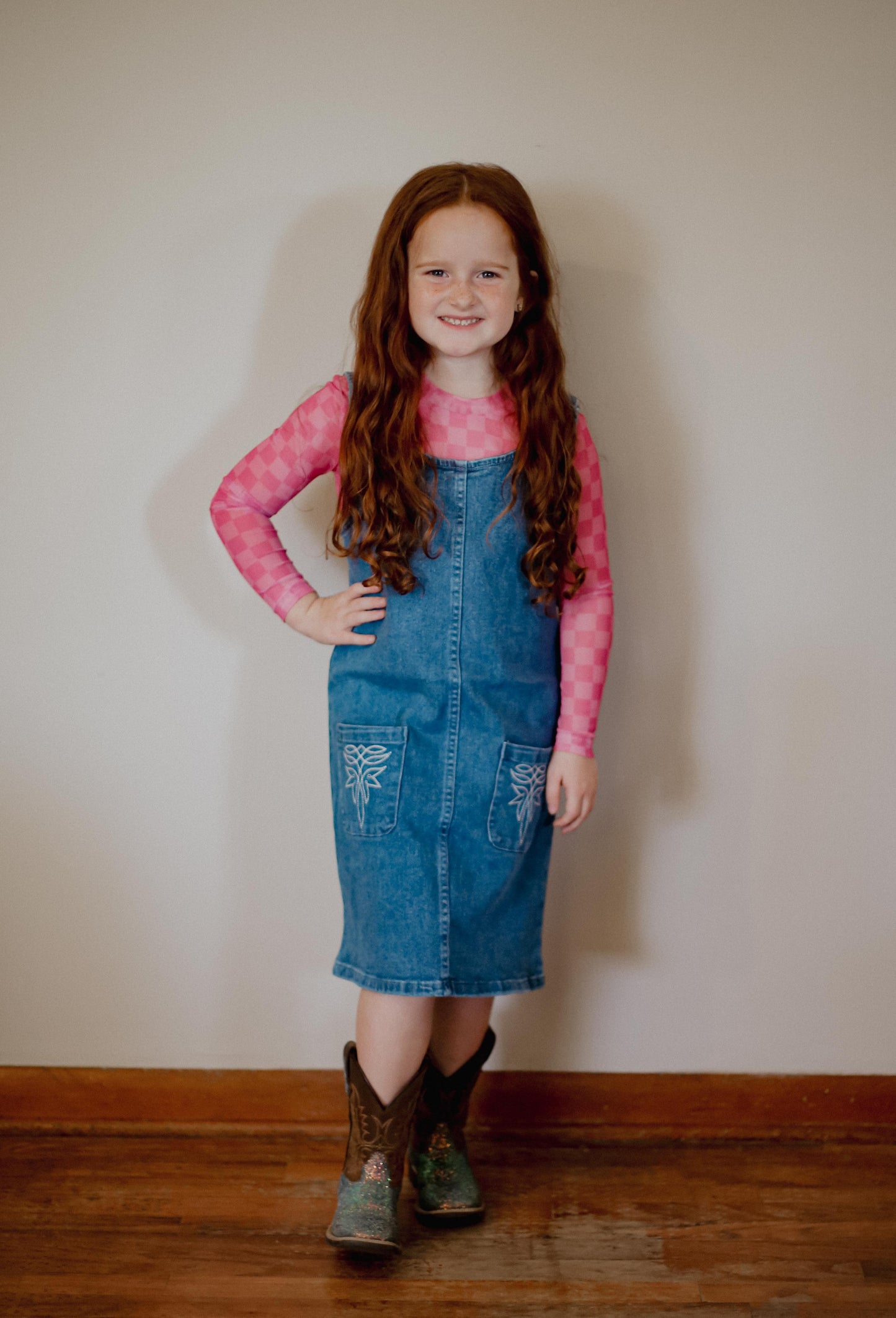 Boot Stitch - Toddler Denim Dress (4pcs)