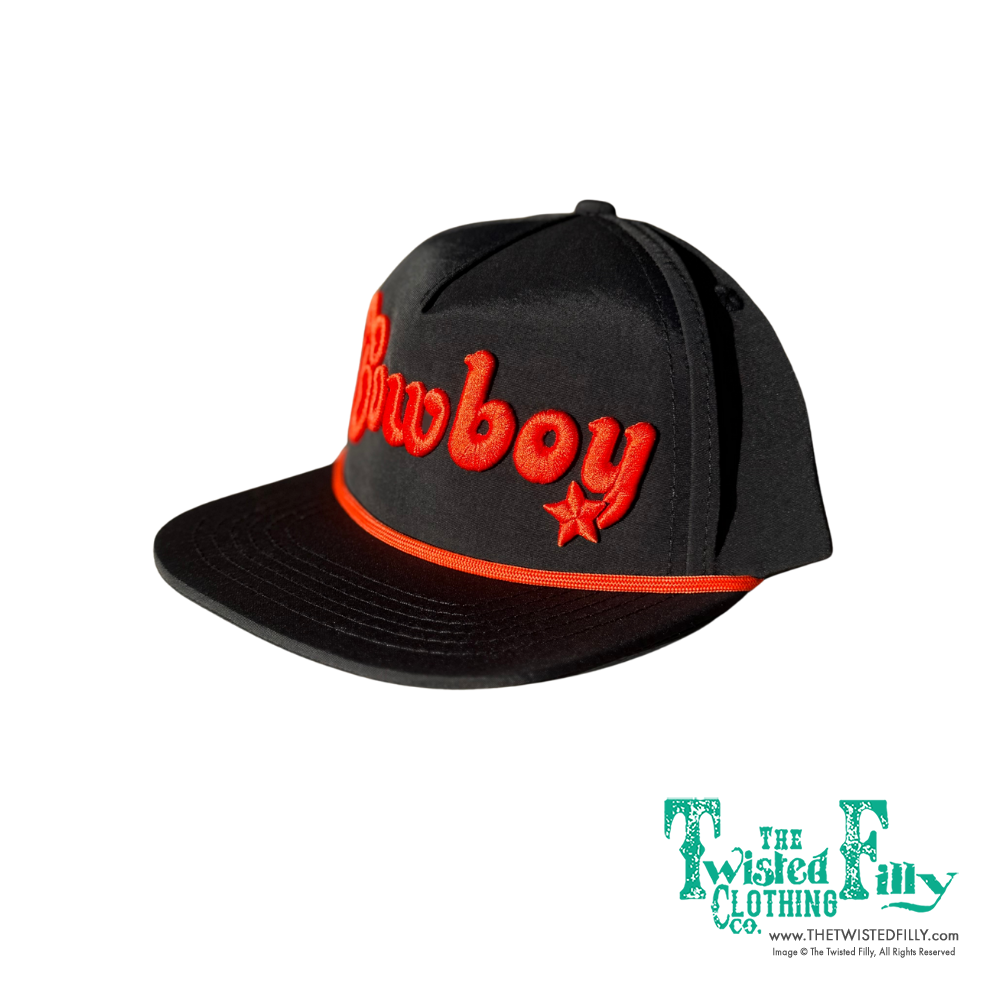 Cowboy 3D Embroidered - Toddler Snapback Hat (2pcs)