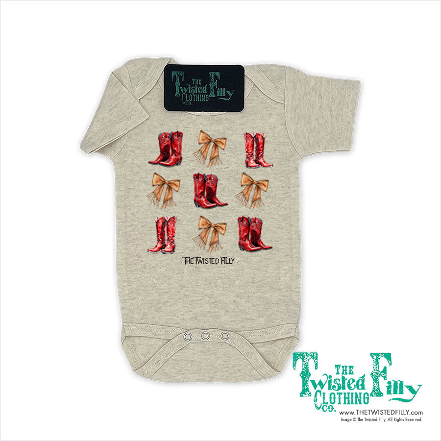 Boots & Bows - Infant Girls One Piece (6pcs)