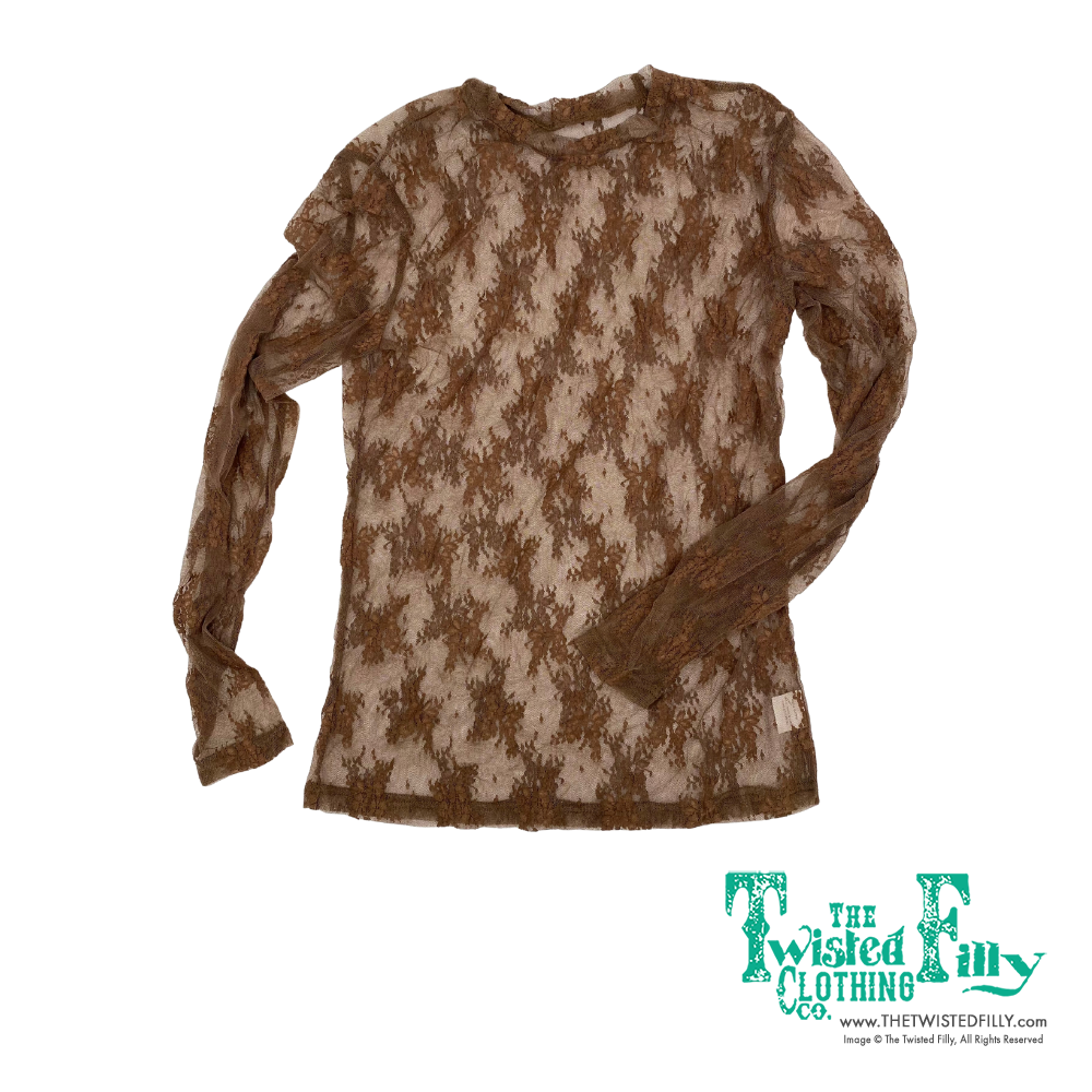 Brown Lace - Toddler LS Top - (4pcs)