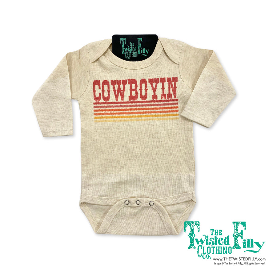 Retro Cowboyin - L/S Infant One Piece (6pcs)