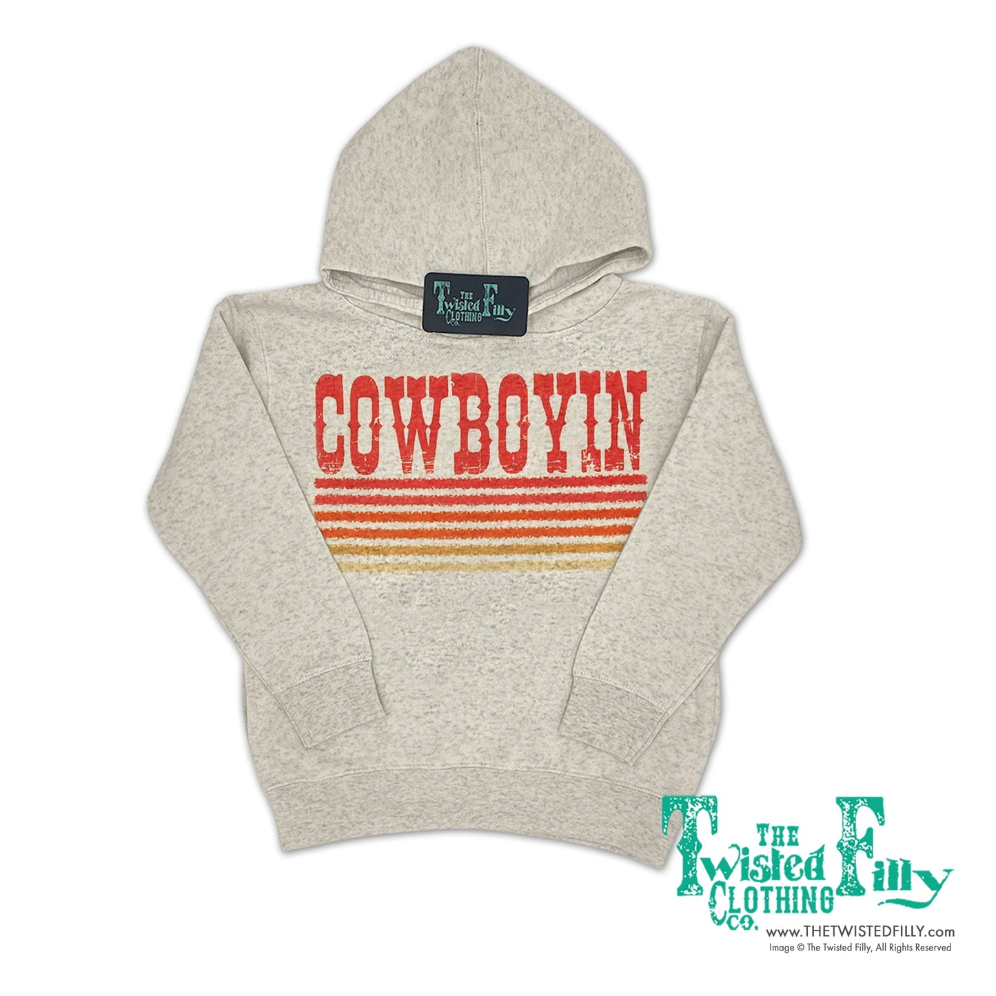 Retro Cowboyin - Youth Hoodie (7 Pcs)