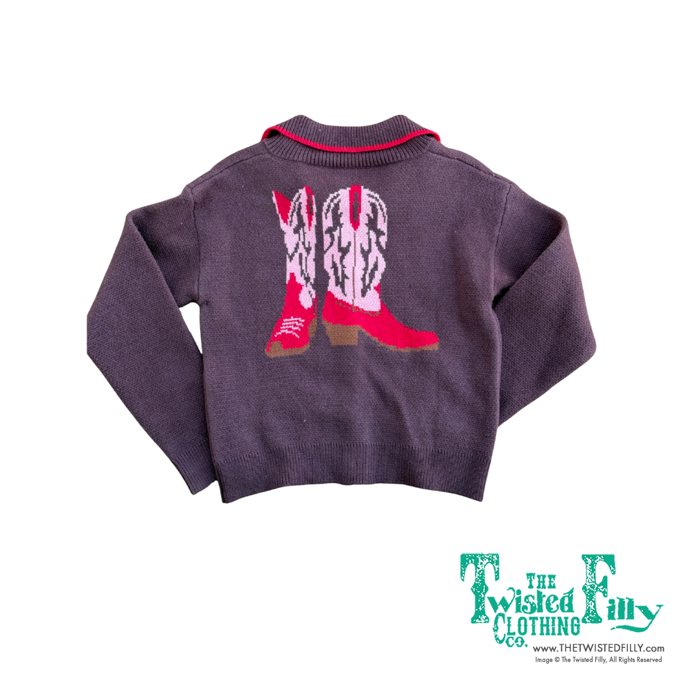 Double Horse Shoe - Youth Sweater Cardigan (6pcs)