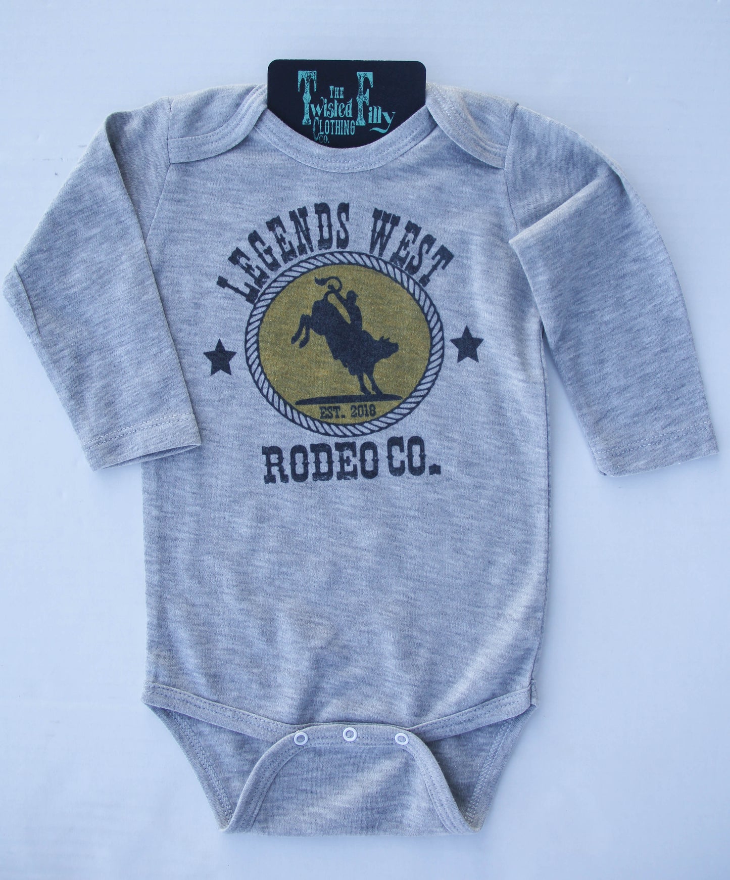 Legends West Rodeo Co. Bull Rider - L/S Infant One Piece (6 Pcs)