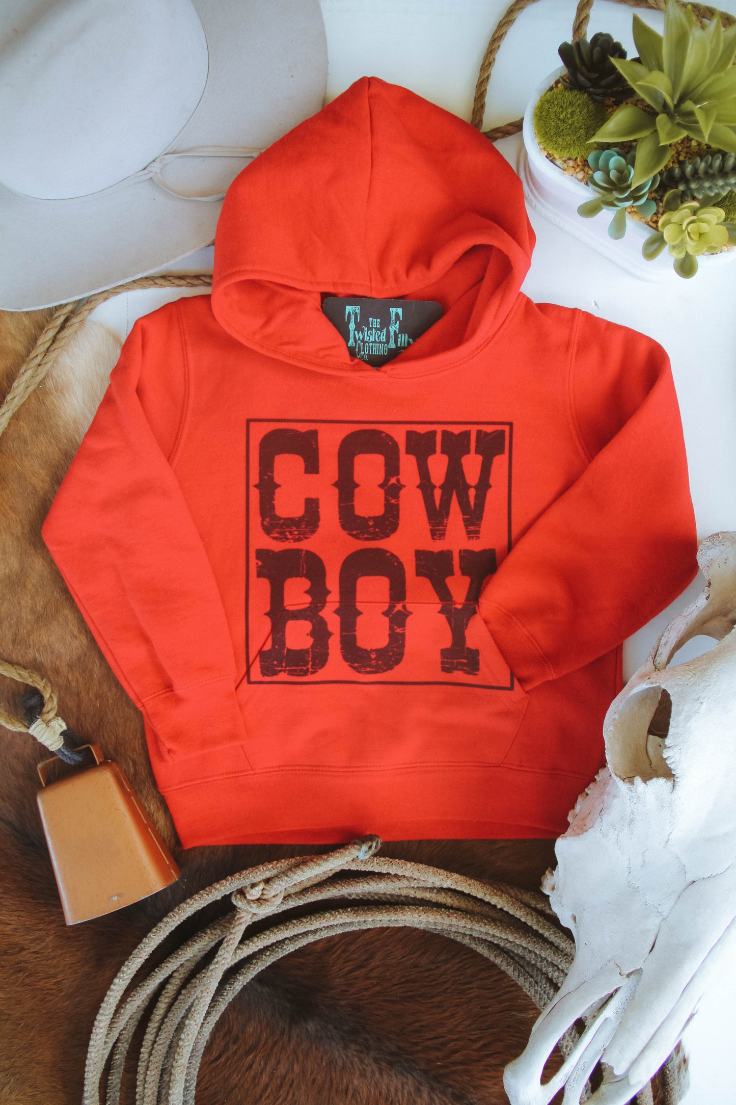 Cow Boy - Youth Hoodie (7 Pcs)