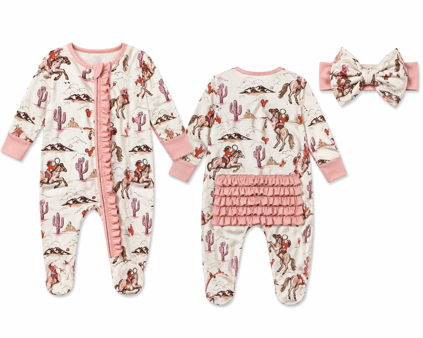 Pink Cactus Cowgirl - Bamboo PJ's (6pcs)