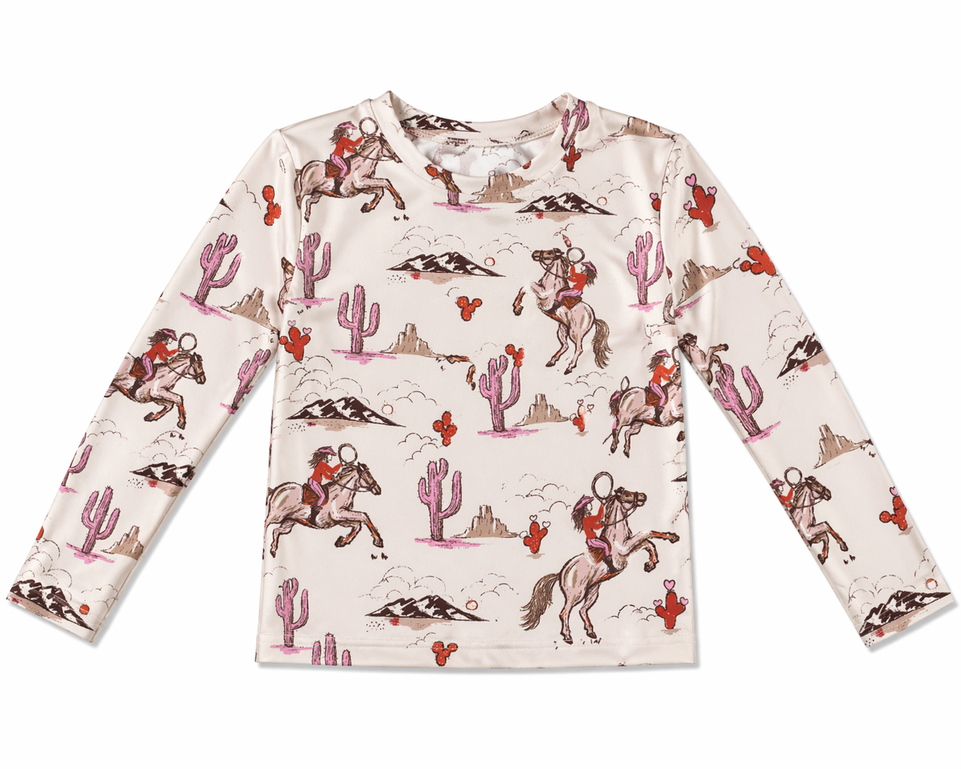 Pink Cactus Cowgirl - Infant Mesh LS Top (6pcs)