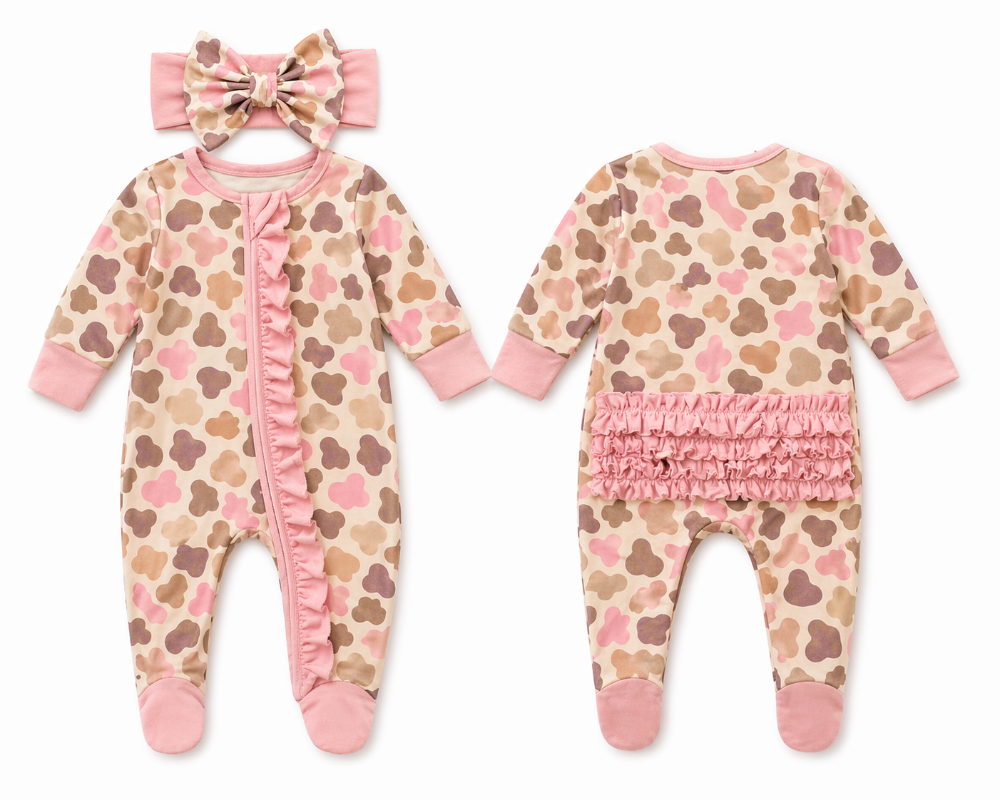 Pink Duck Camo - Bamboo PJ's (6pcs)