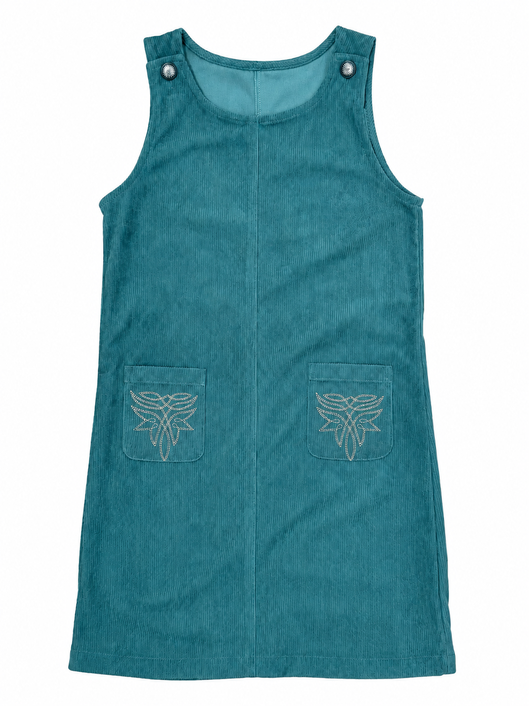 Sage Corduroy - Youth Sleeveless Dress (6pcs)