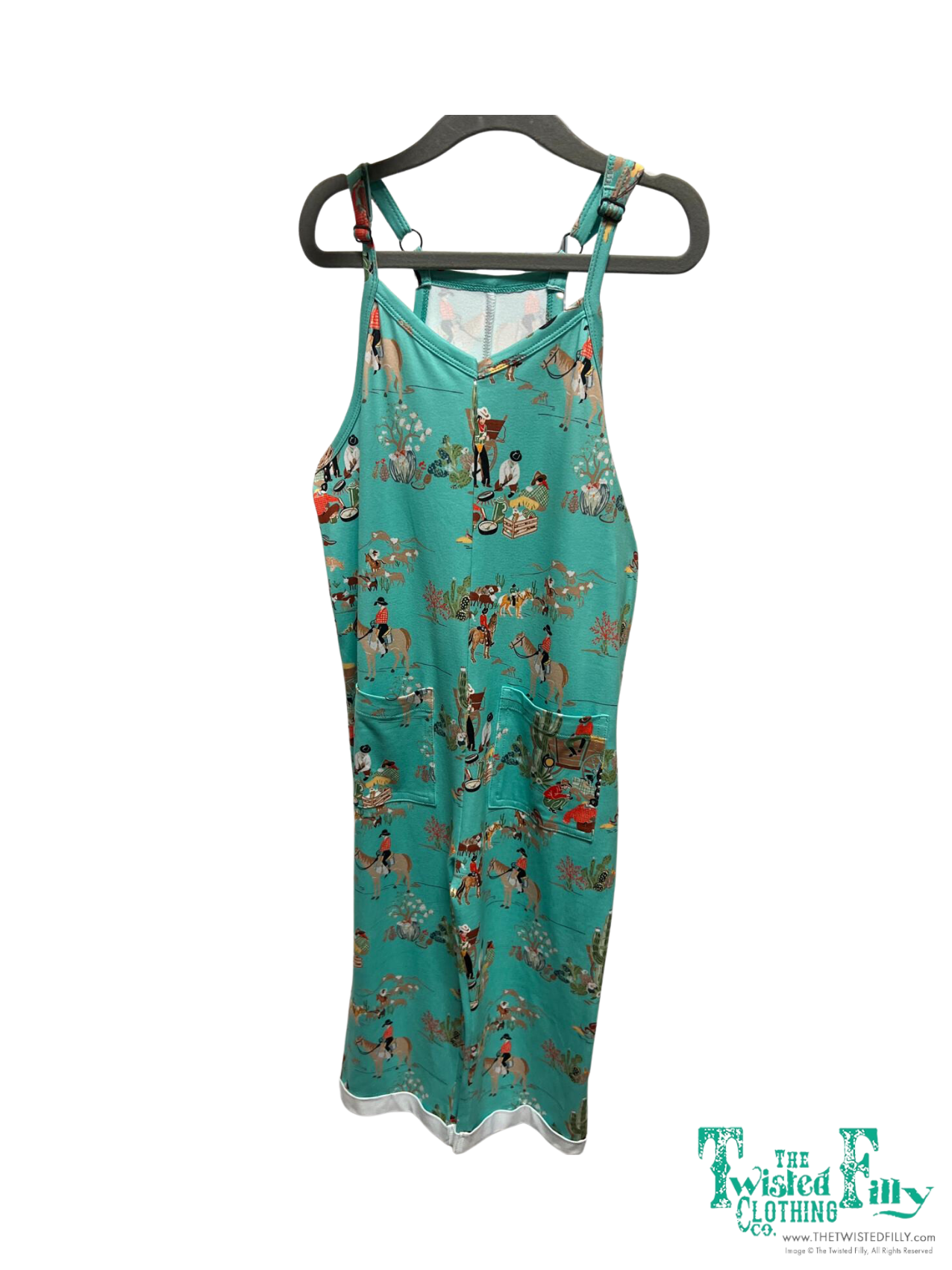 Turquoise Wagon - Youth Sleeveless Romper (6pcs)