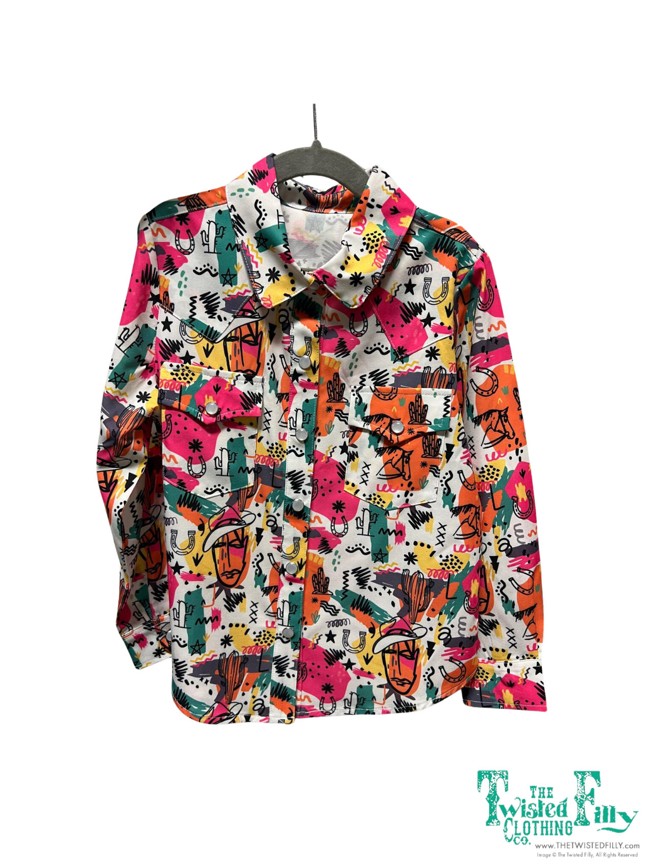 80's Western - Toddler LS Pearl Snap (4pcs)