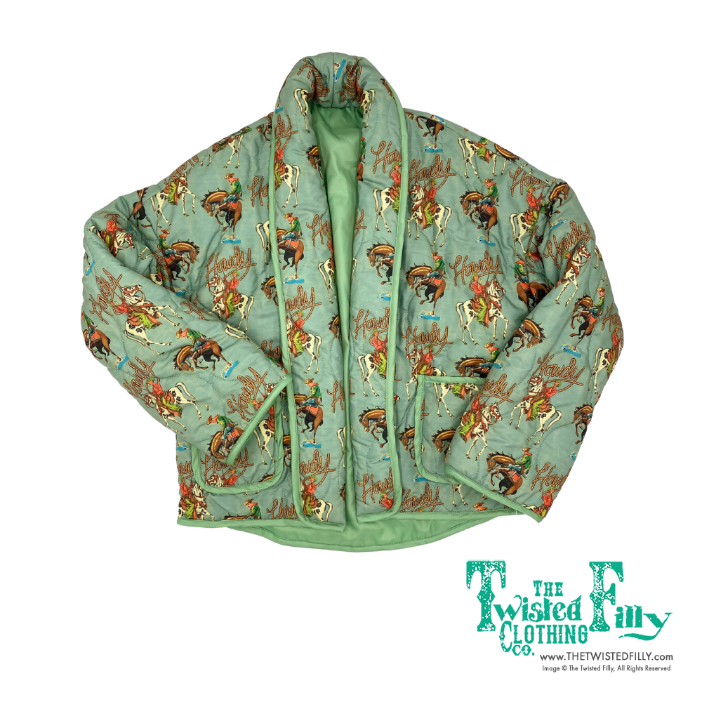 Teal Howdy - Women's Quilted Jacket (8pcs)