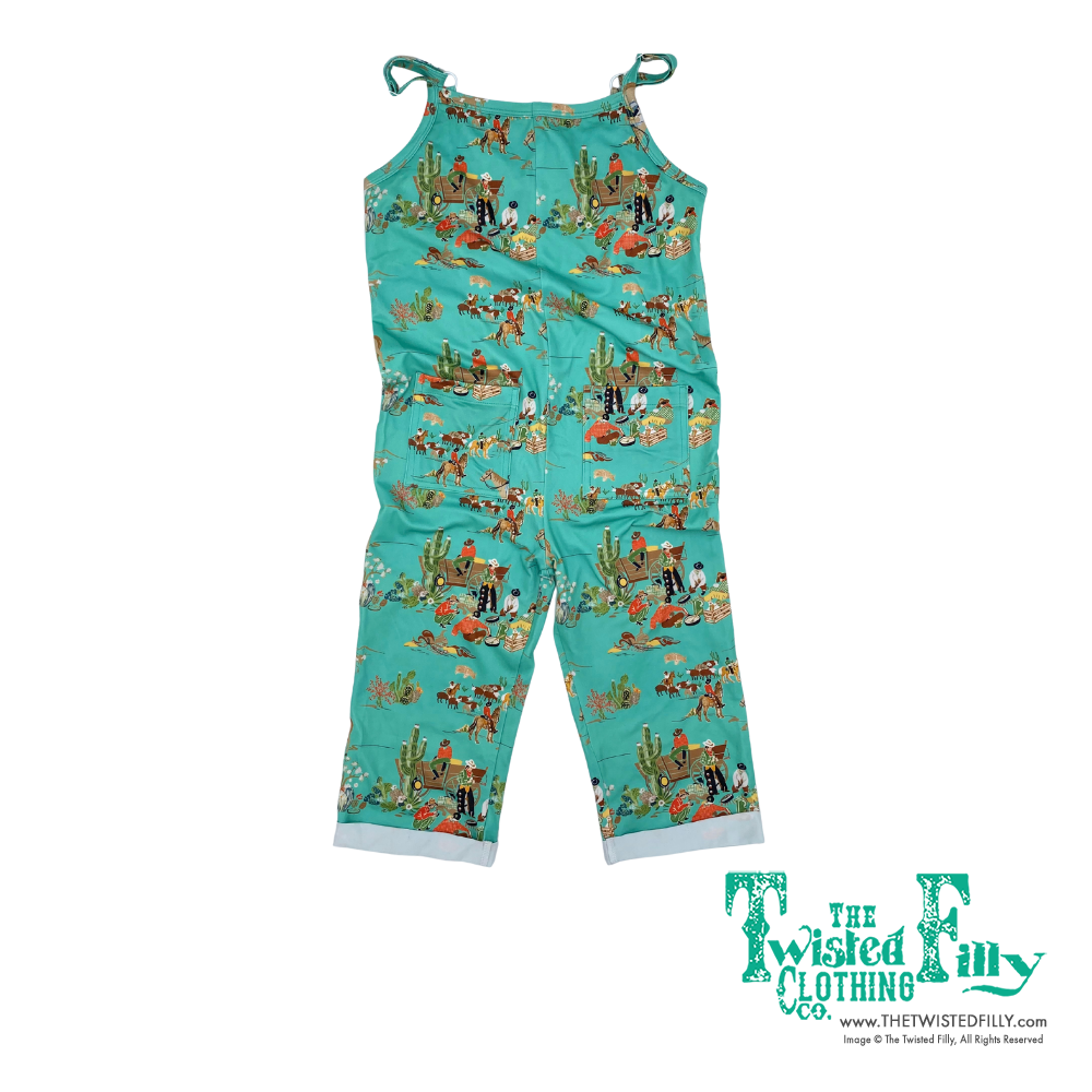 Turquoise Wagon - Toddler Sleeveless Romper (4pcs)