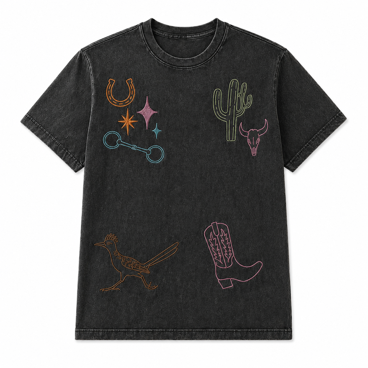 Vintage Wash Black Desert Things - Youth Flocked Elements SS Tee (6pcs)