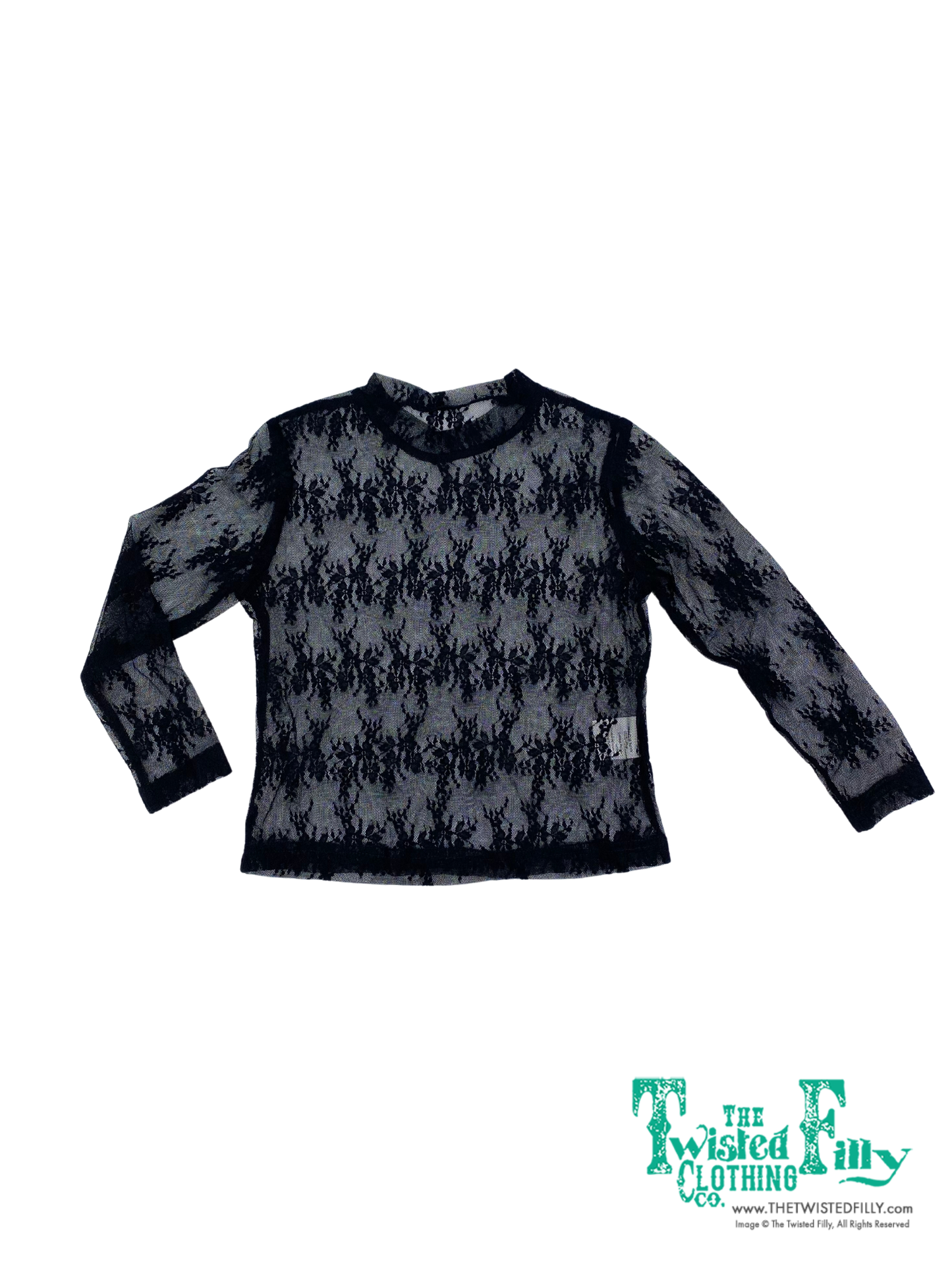 Youth LS Lace Top - (6pcs)
