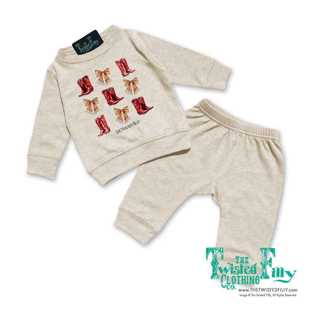 Boots & Bows - Infant Two Piece Outfit (6pcs)
