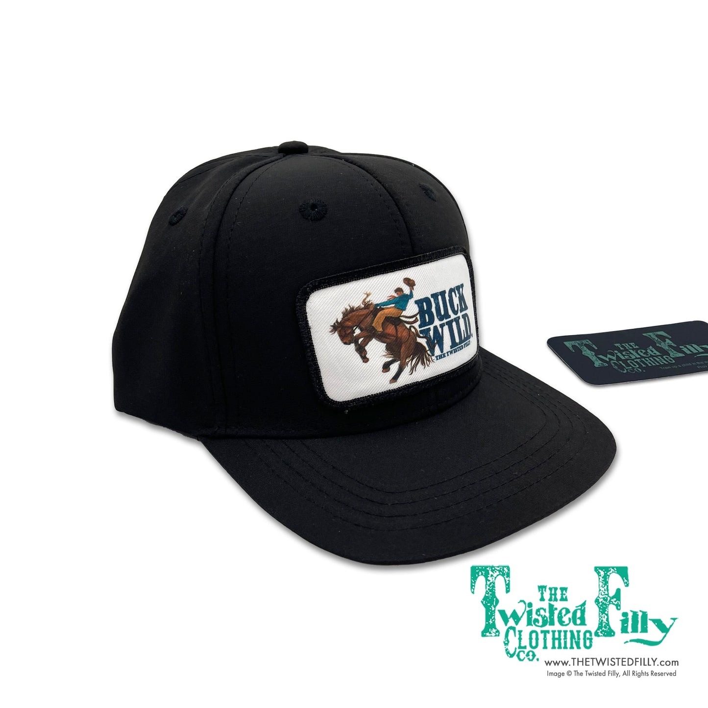 Buck Wild - Youth / Adult Snapback Hat - Black (2pcs)