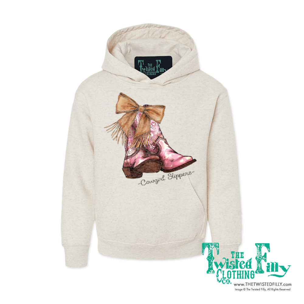 Cowgirl Slippers - Youth Hoodie - Oatmeal (7 Pcs)