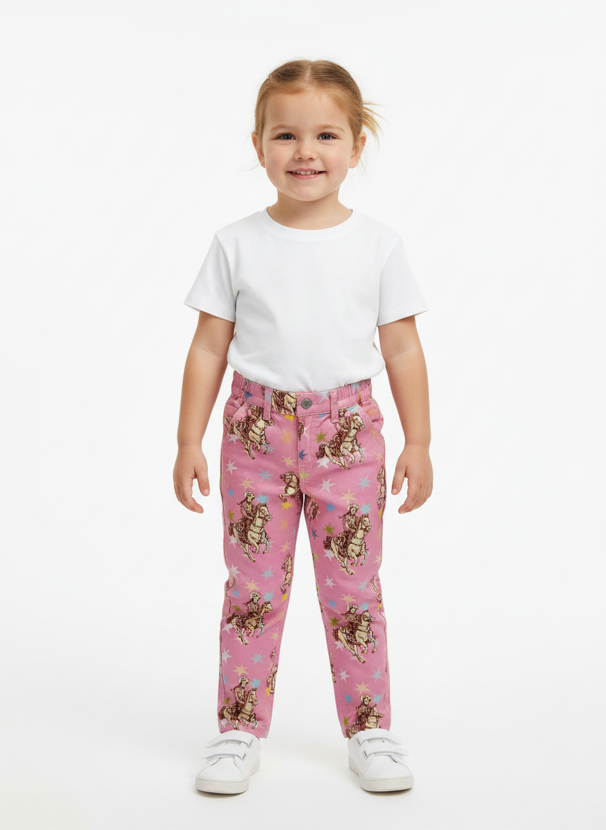 Pink Star Cowgirl - Youth Jean (6pcs)