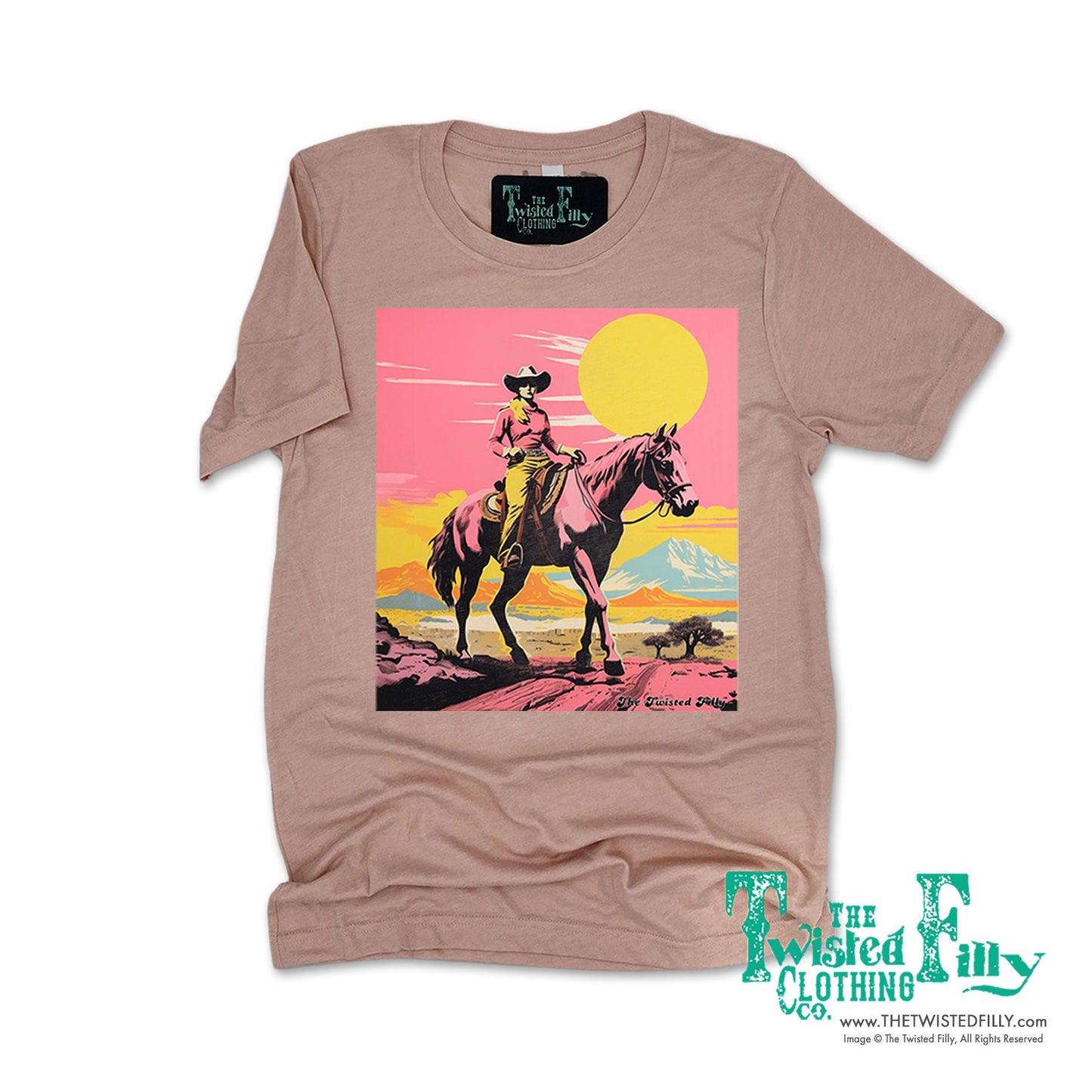 Desert Cowgirl - Adult Crew Neck Unisex Tee