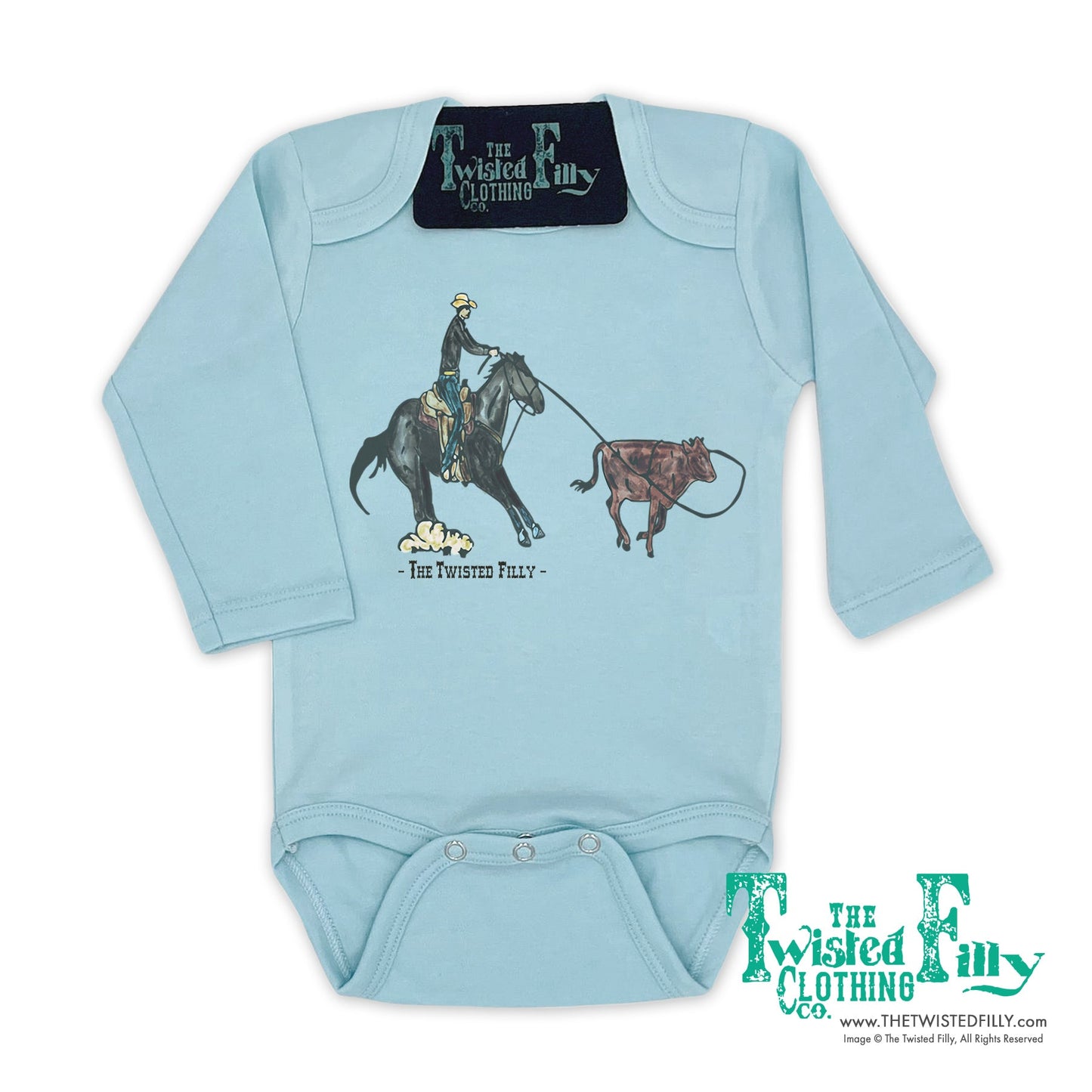 End Of The Line Calf Roper - L/S Infant One Piece (6 Pcs)