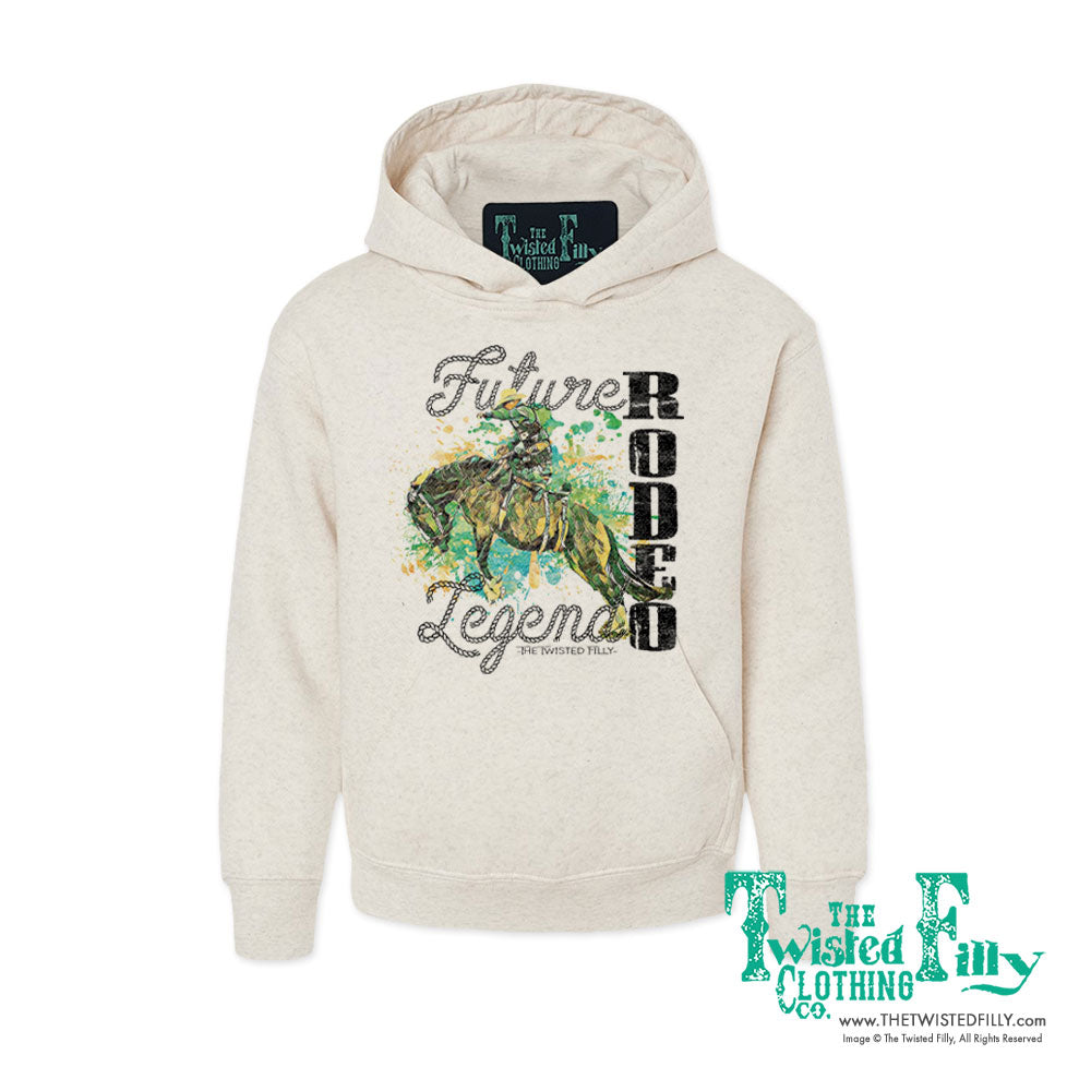 Future Rodeo Legend Bronc - Youth Hoodie - Oatmeal (7 Pcs)