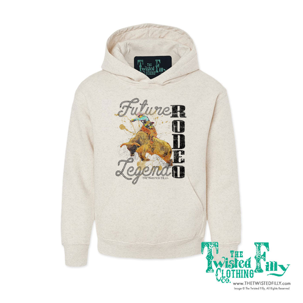 Future Rodeo Legend Bull - Youth Hoodie - Oatmeal (7pcs)