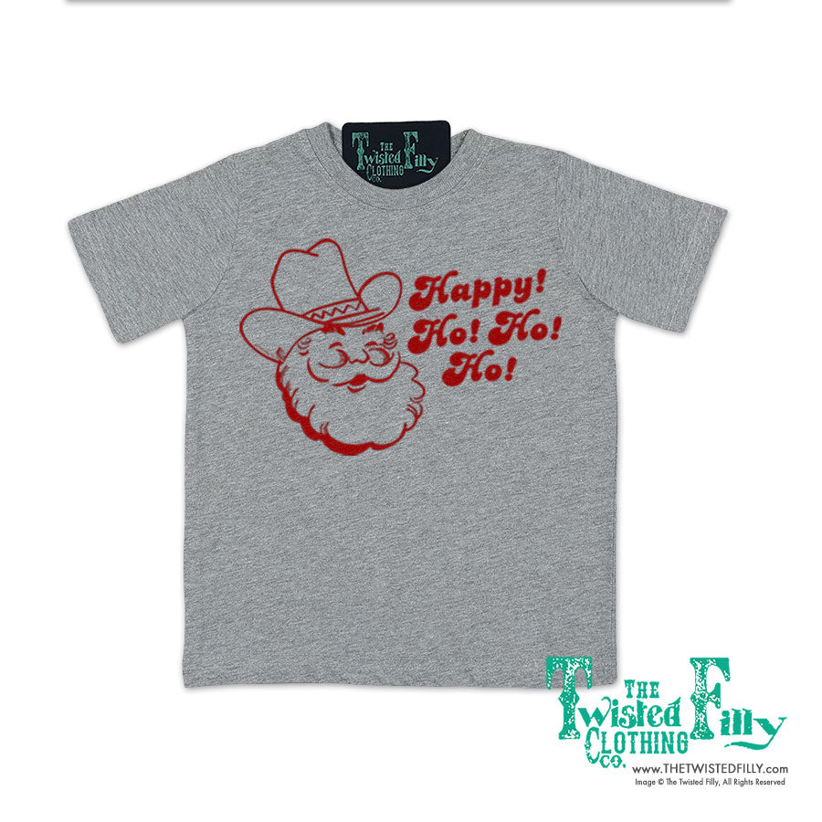 Happy Ho Ho Ho Christmas Cowboy Santa - Toddler Tee (6 Pcs)