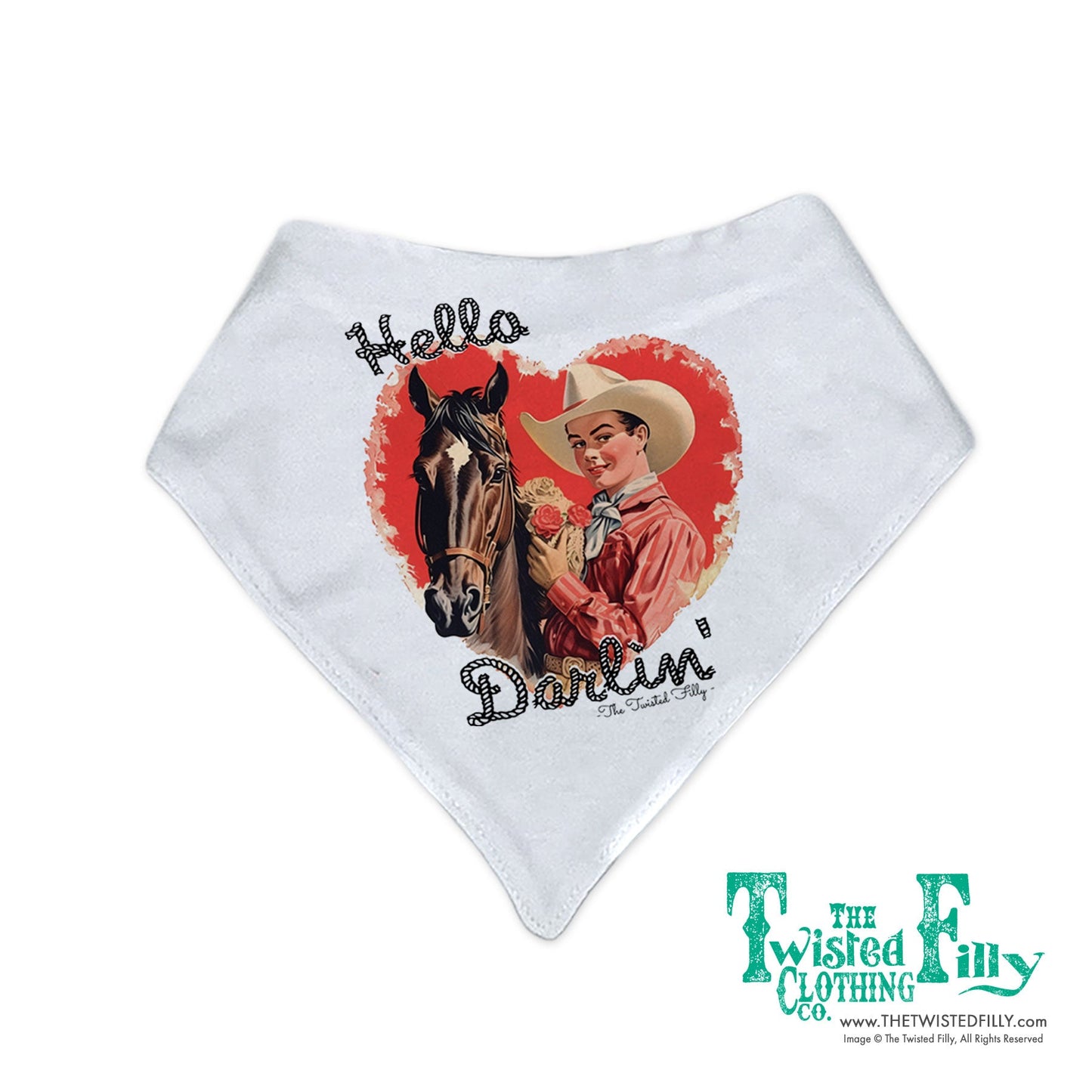 Hello Darlin' Infant Bandana Bib (3pcs)