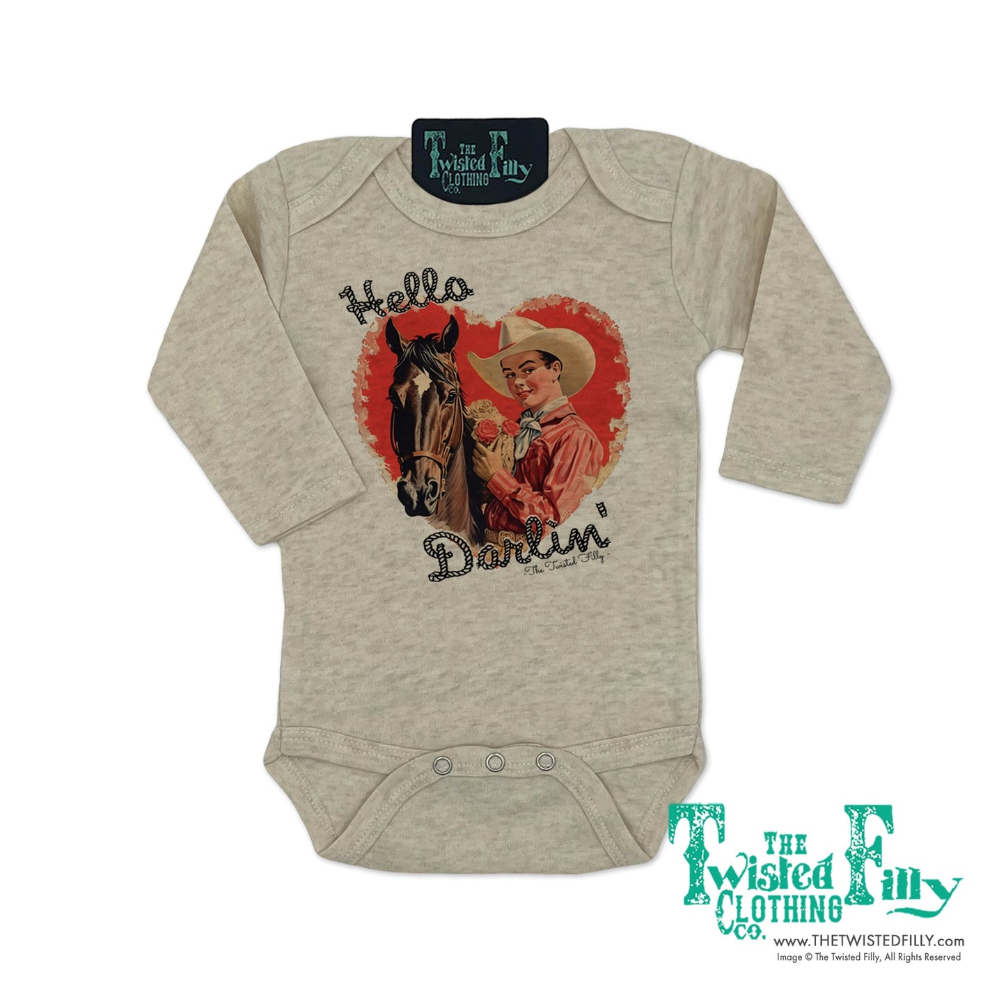 Hello Darlin' - L/S Infant One Piece (6pcs)