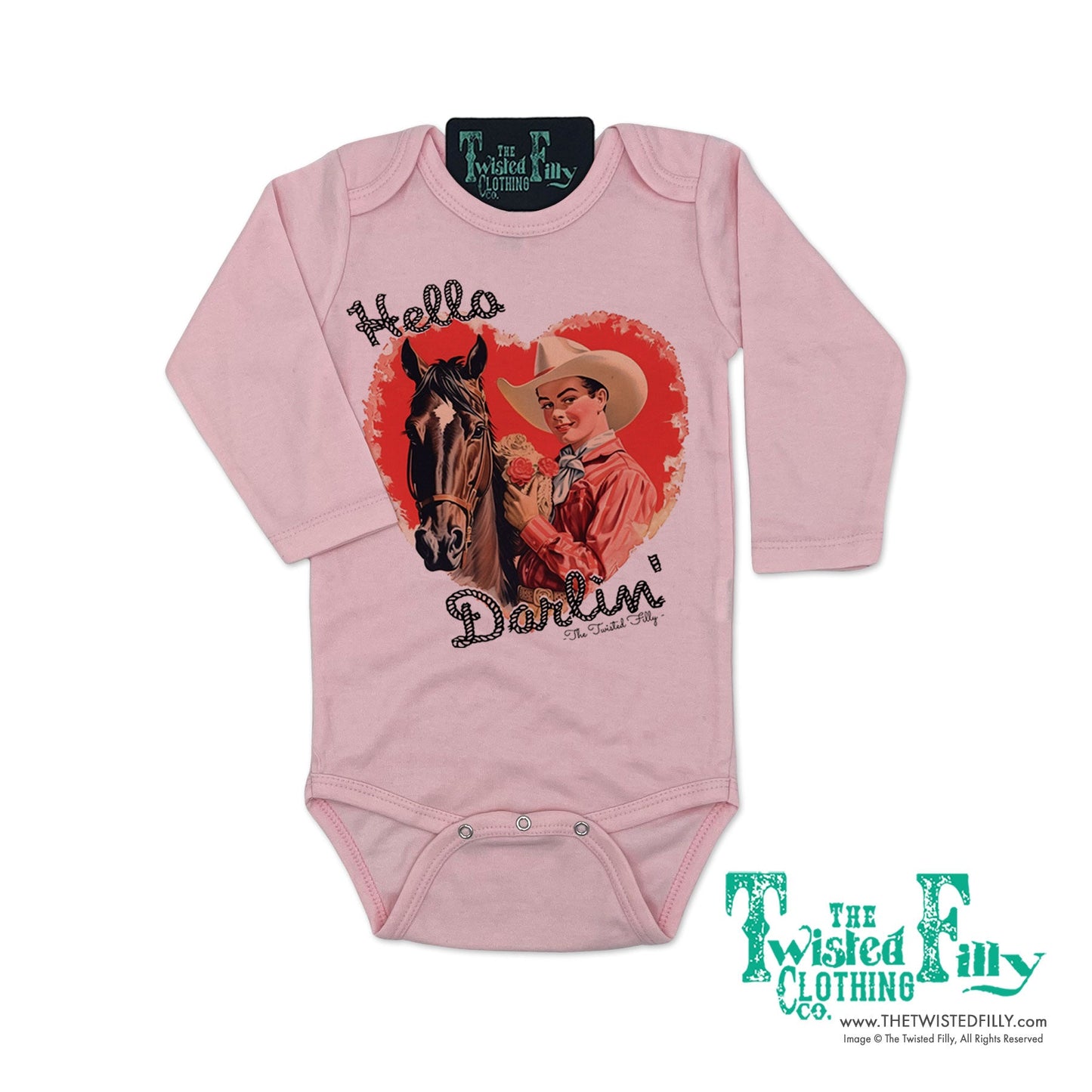 Hello Darlin' - L/S Infant One Piece (6pcs)
