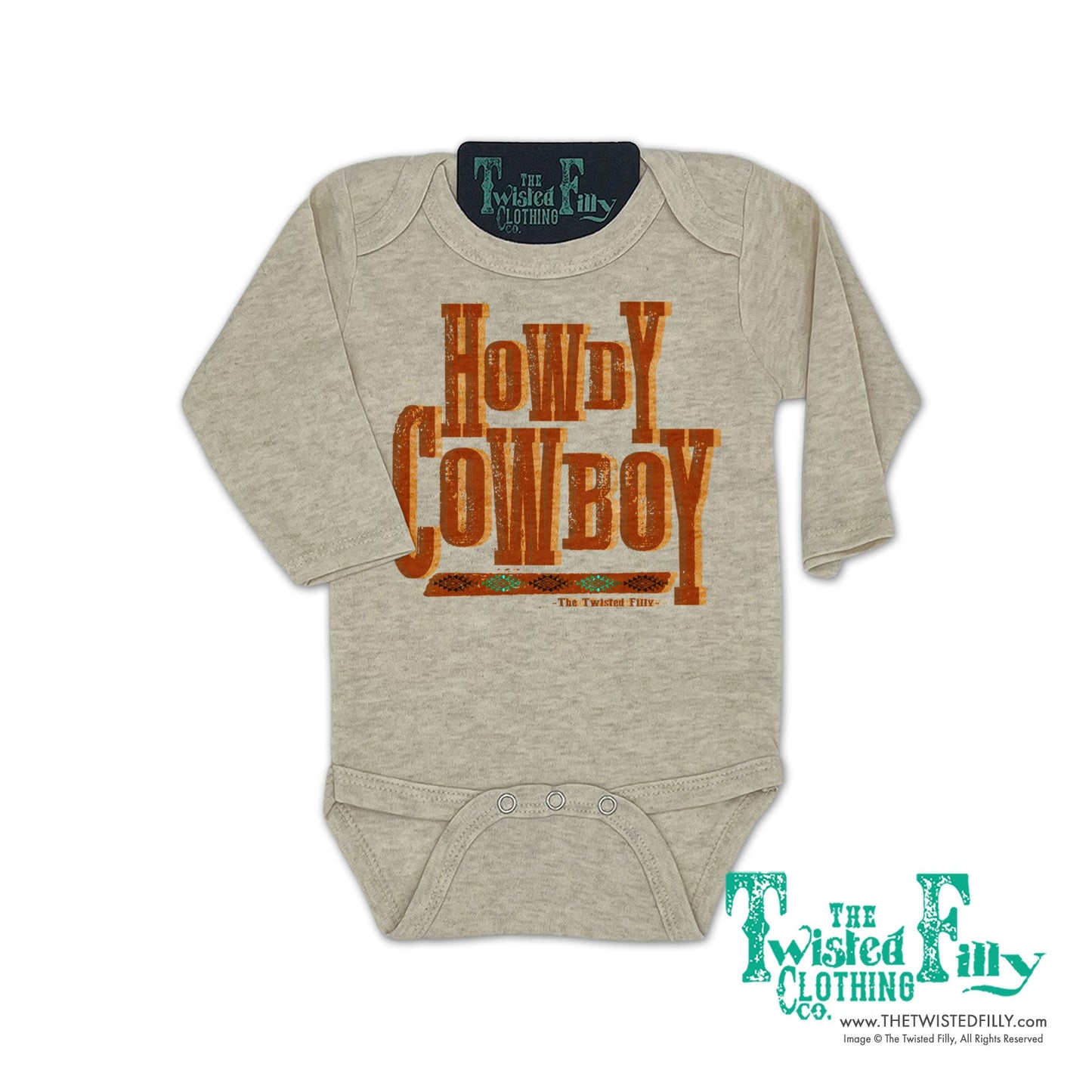 Howdy Cowboy - L/S Infant One Piece (6pcs)