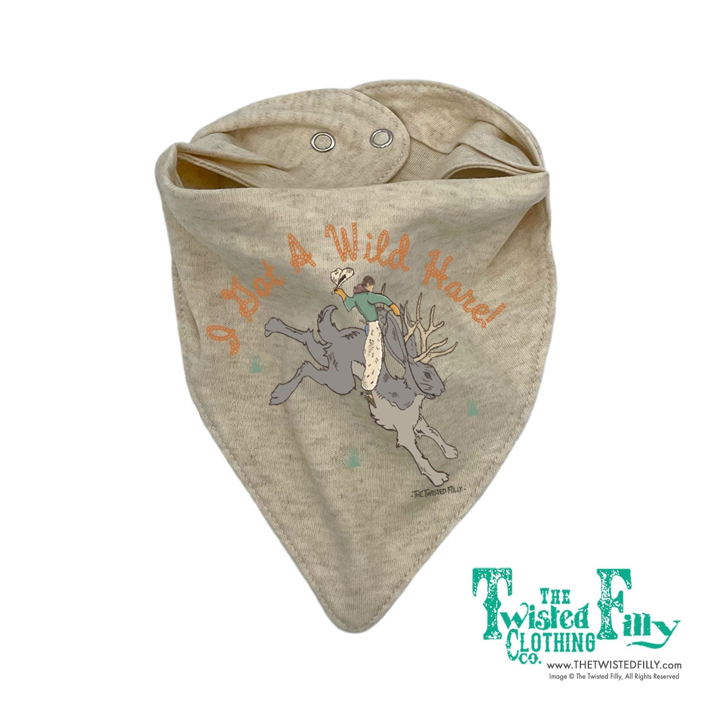 I Got A Wild Hare - Infant Bib - Oatmeal (3pcs)