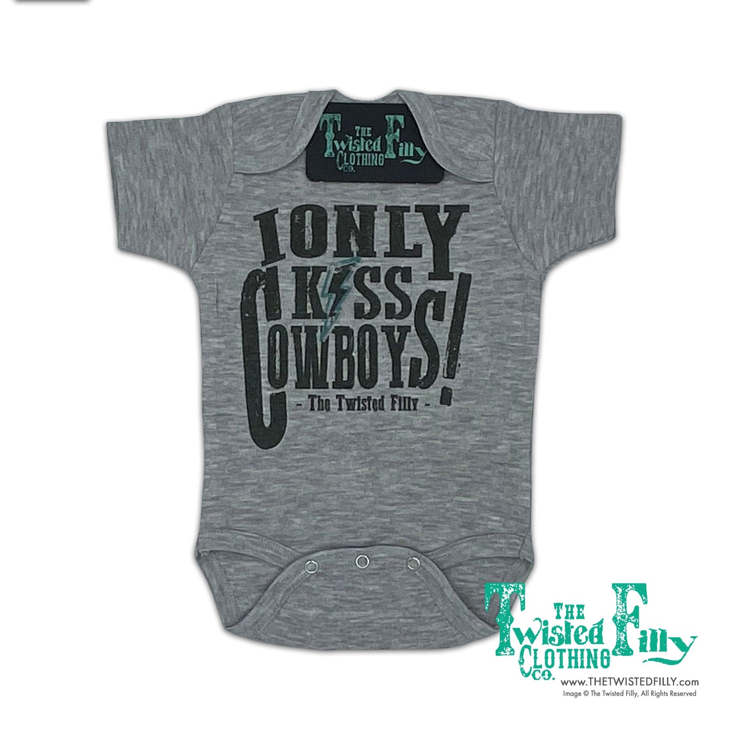 I Only Kiss Cowboys - S/S Infant One Piece (6 Pcs)