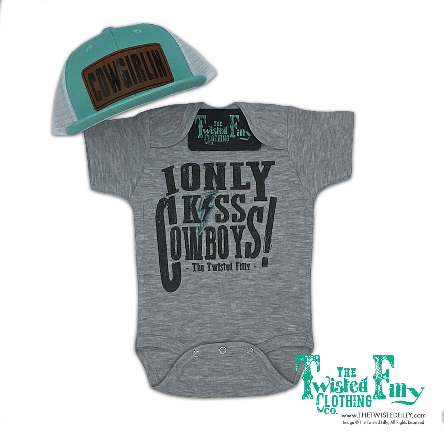 I Only Kiss Cowboys - S/S Infant One Piece (6 Pcs)