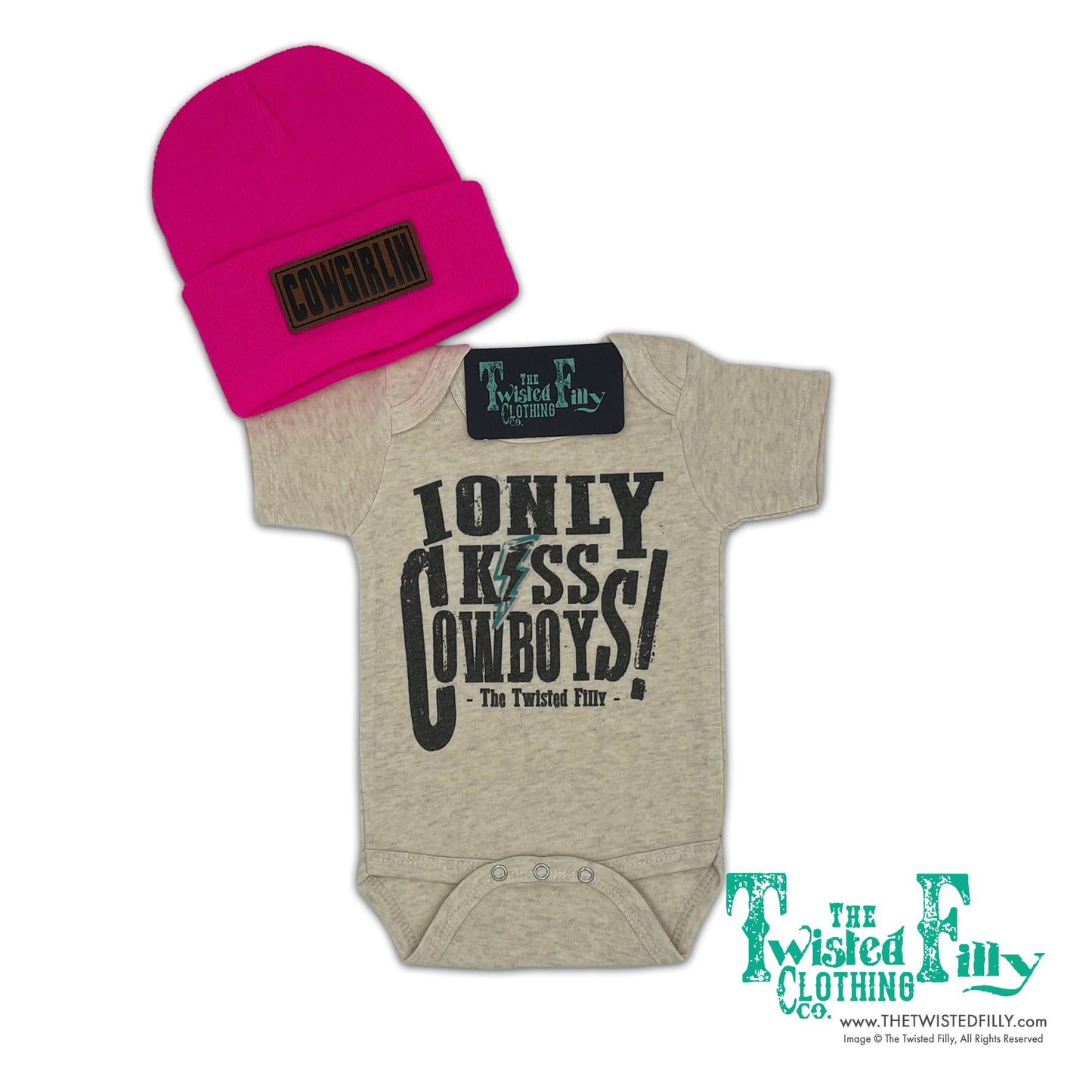 I Only Kiss Cowboys - S/S Infant One Piece (6 Pcs)