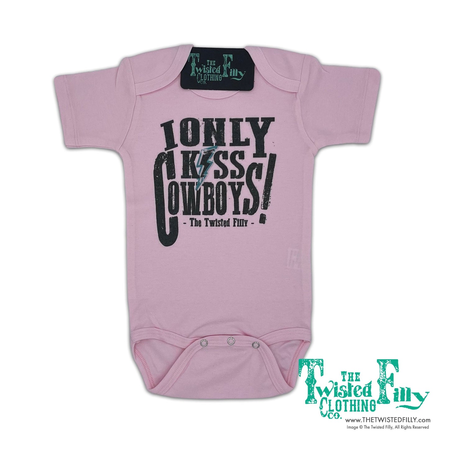 I Only Kiss Cowboys - S/S Infant One Piece (6 Pcs)