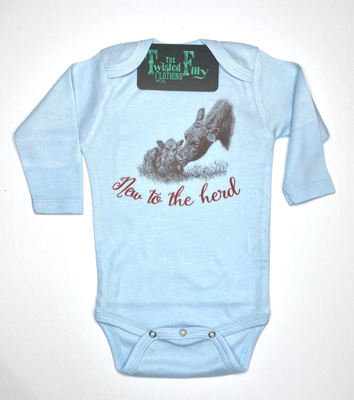 New To The Herd L/S Infant One Piece (6pcs)