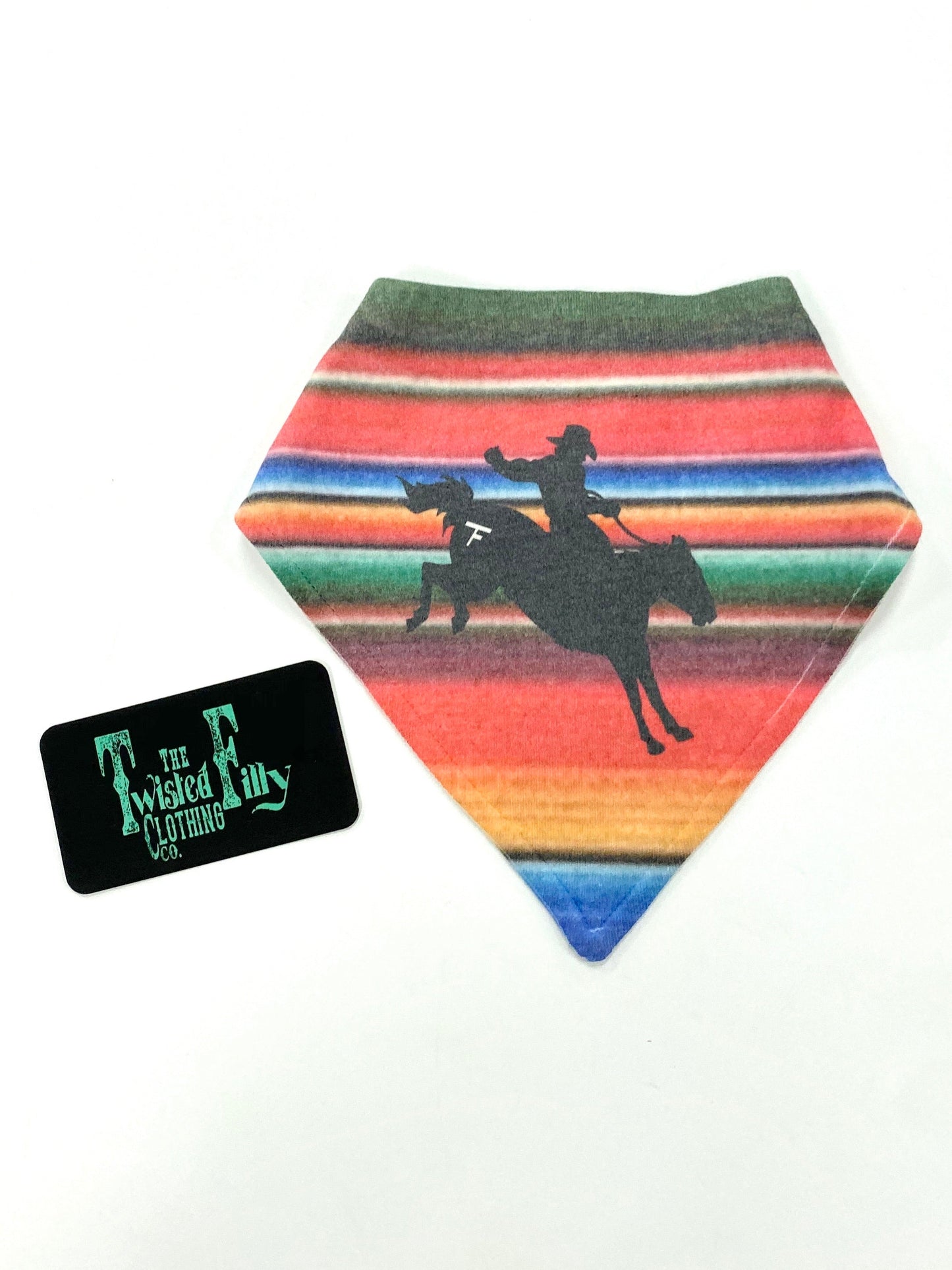 Infant Bib - Serape Bucking Horse - Bareback Bronc (3pcs)