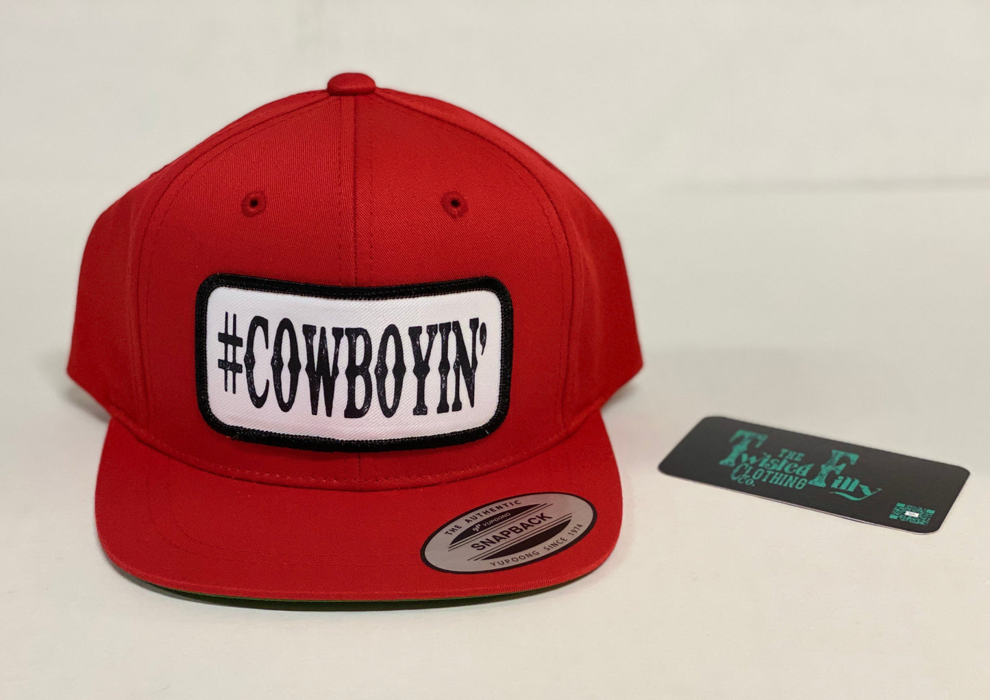 #Cowboyin' - Toddler Snapback Hat - Red