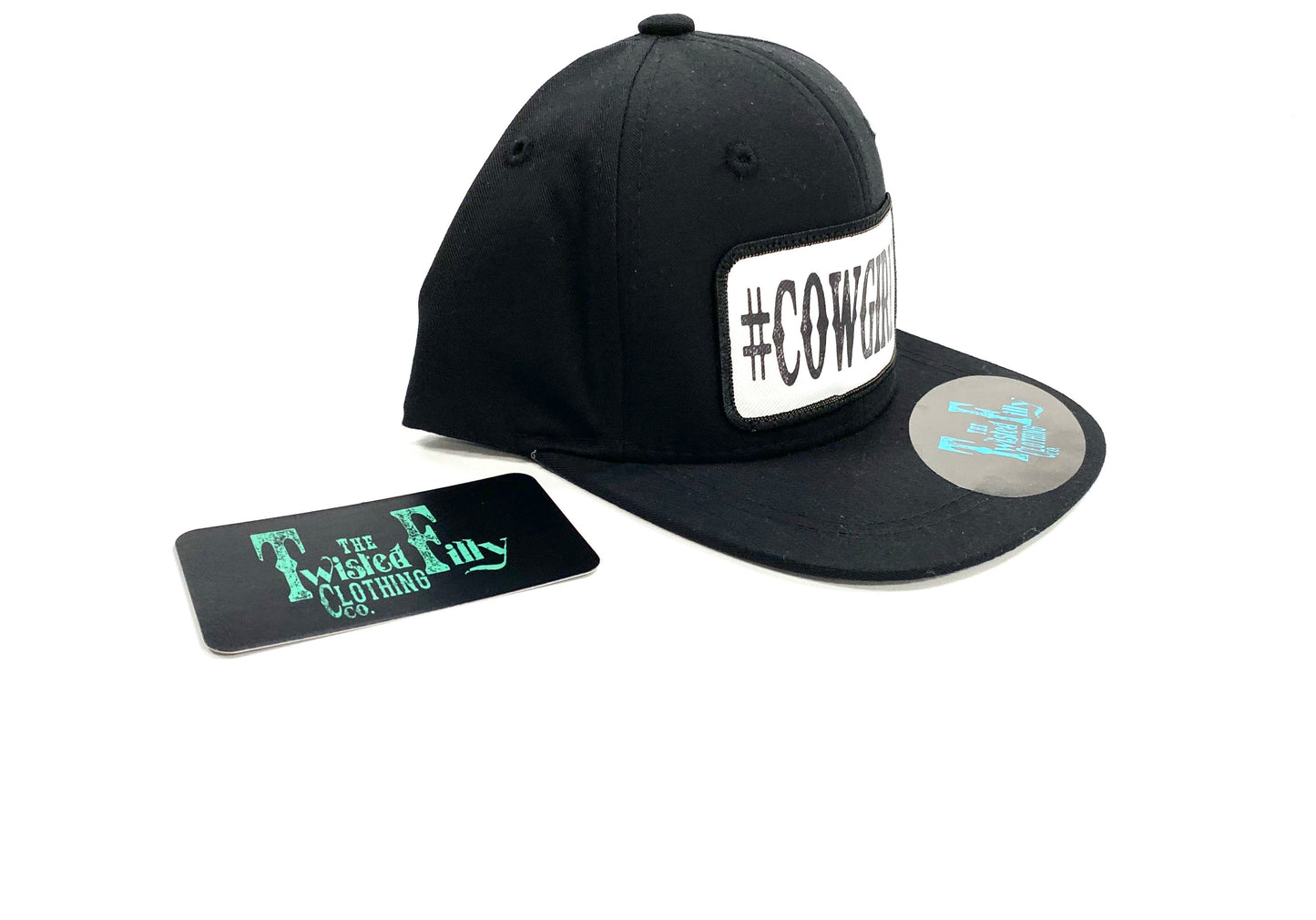 #Cowgirlin' - Toddler Snapback Hat - Black