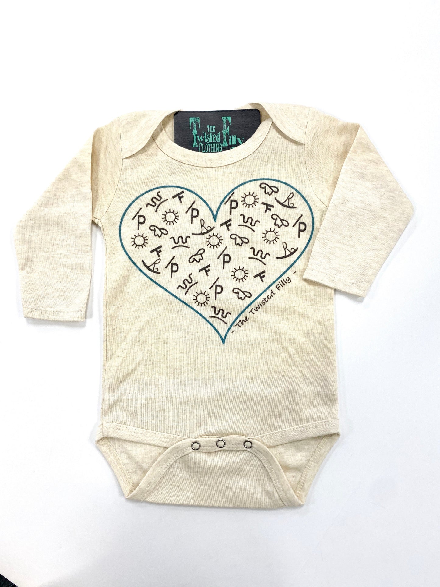 The Branded Heart - L/S Infant One Piece