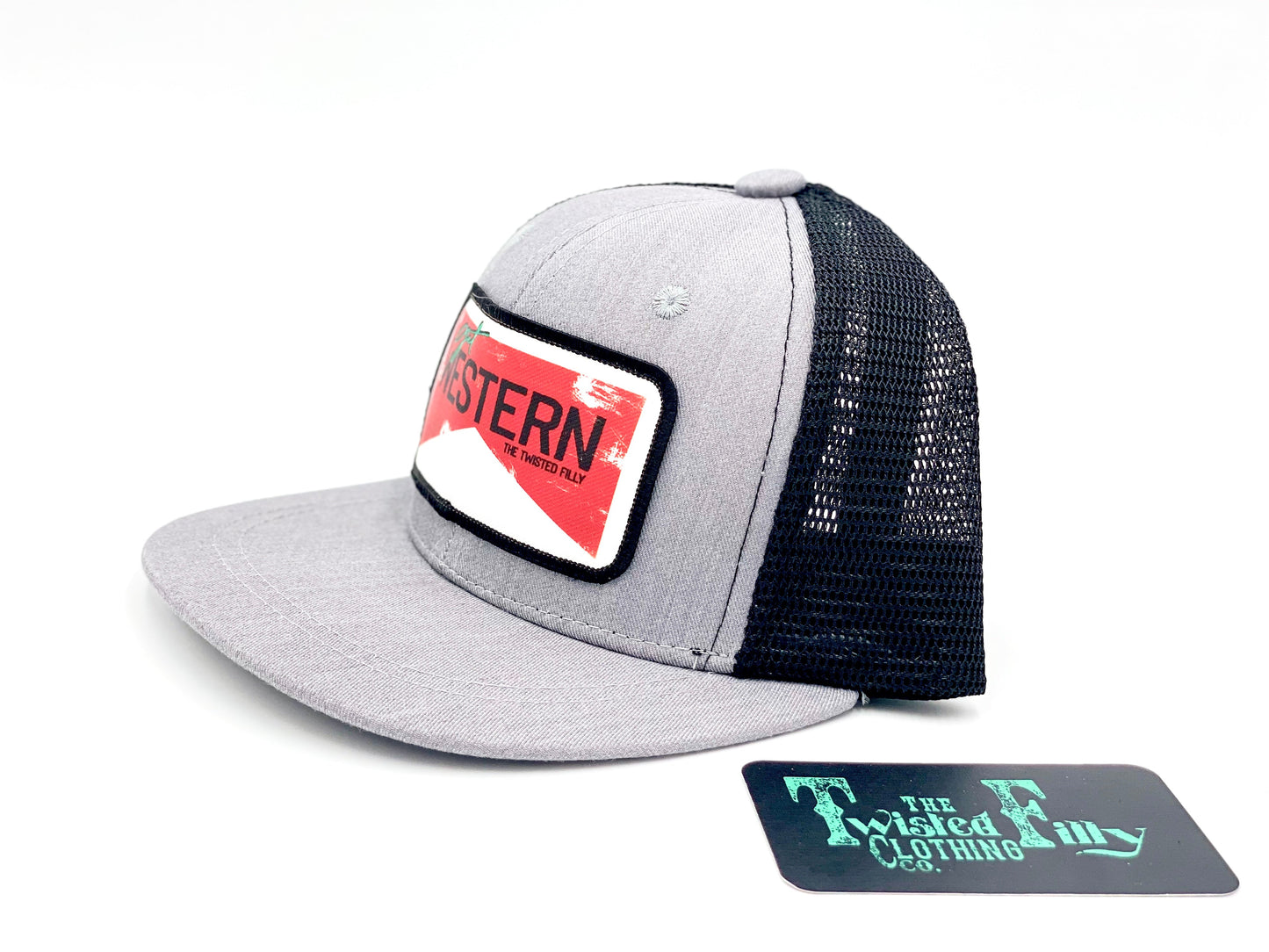 Get Western - Toddler Trucker Hat - Blk/Htr Gry