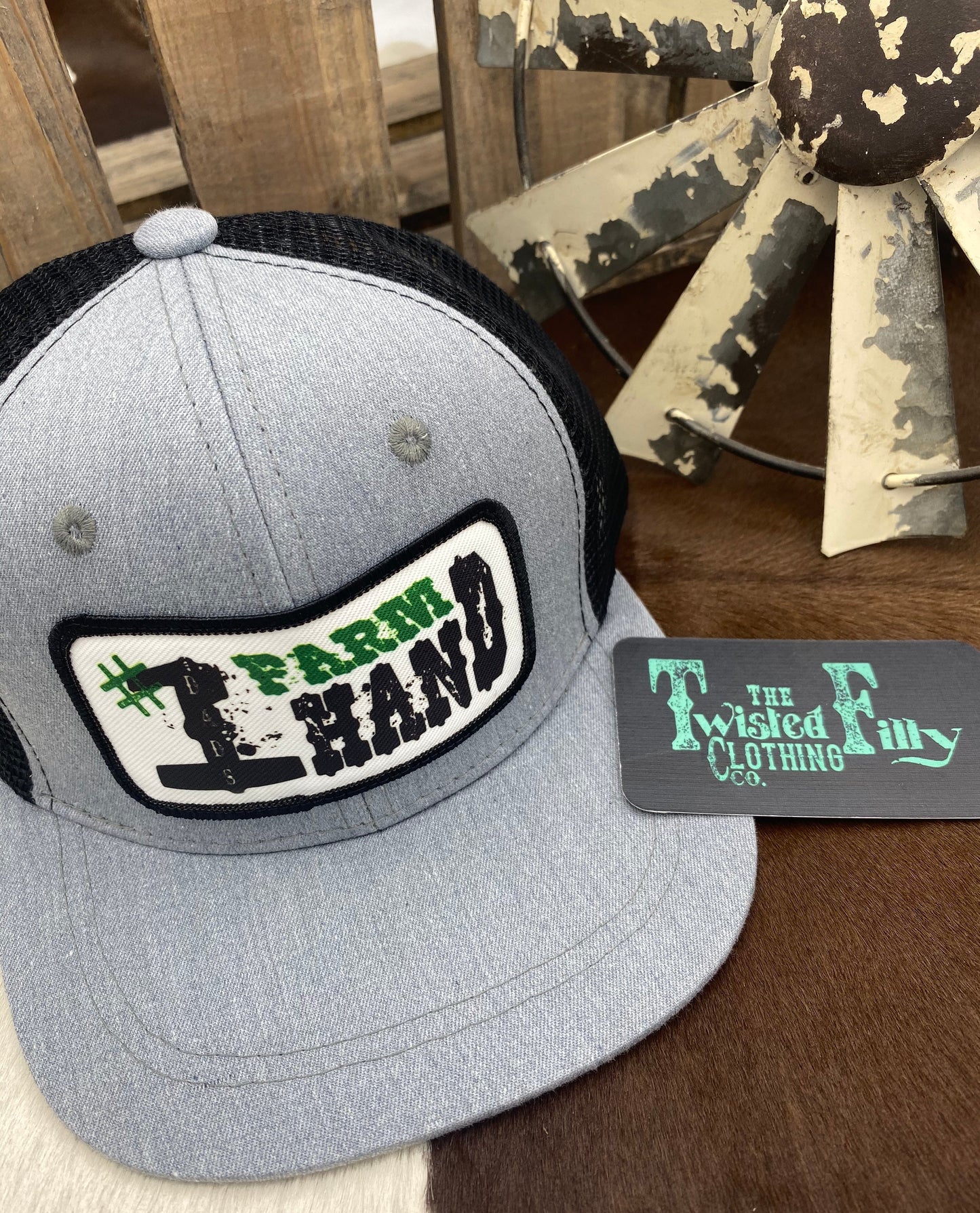 #1 Farm Hand - Youth Trucker Hat for kids