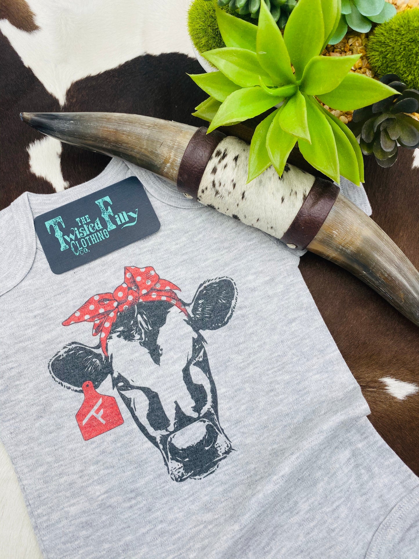 Red Bandana Calf - Infant One Piece (6pcs)