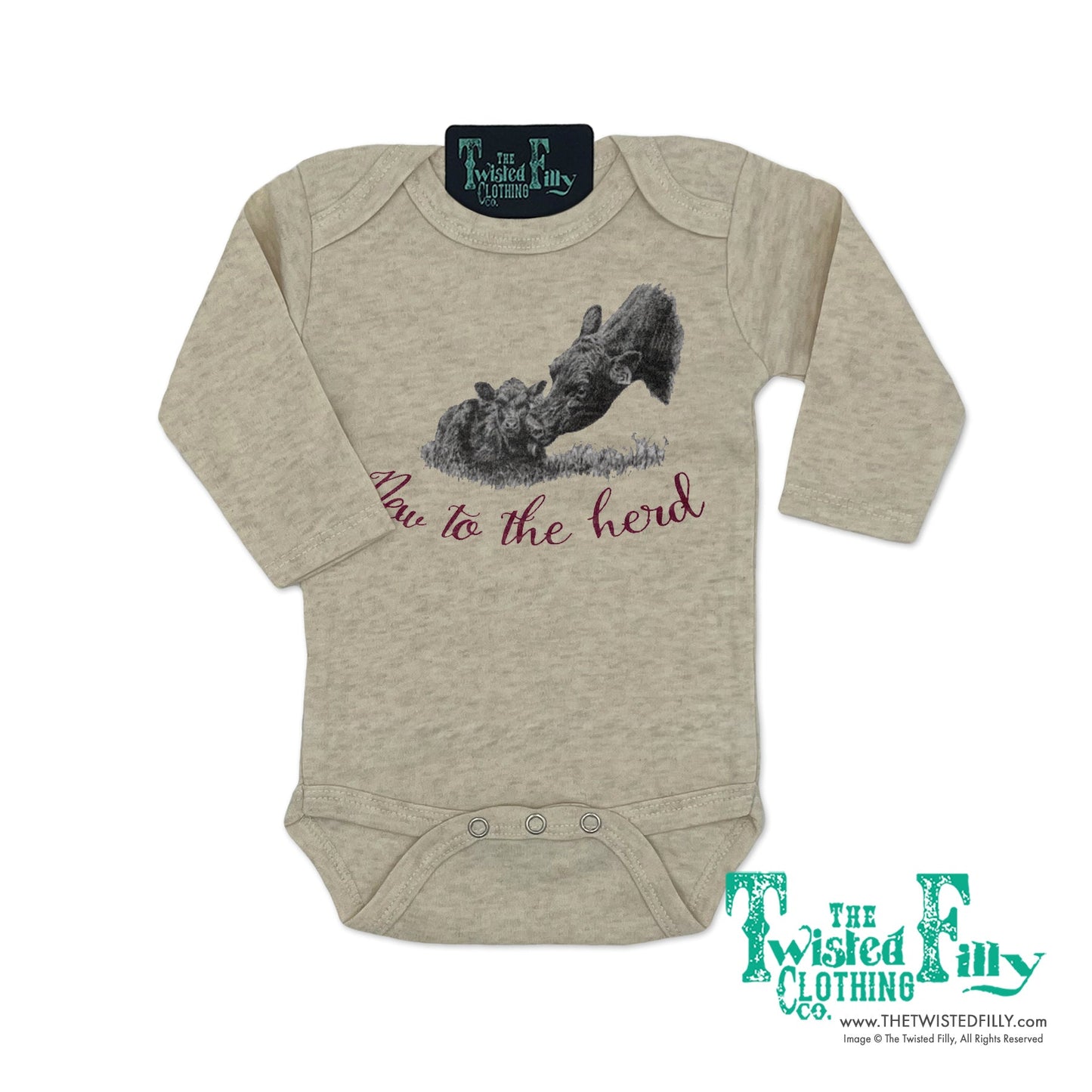 New To The Herd L/S Infant One Piece (6pcs)
