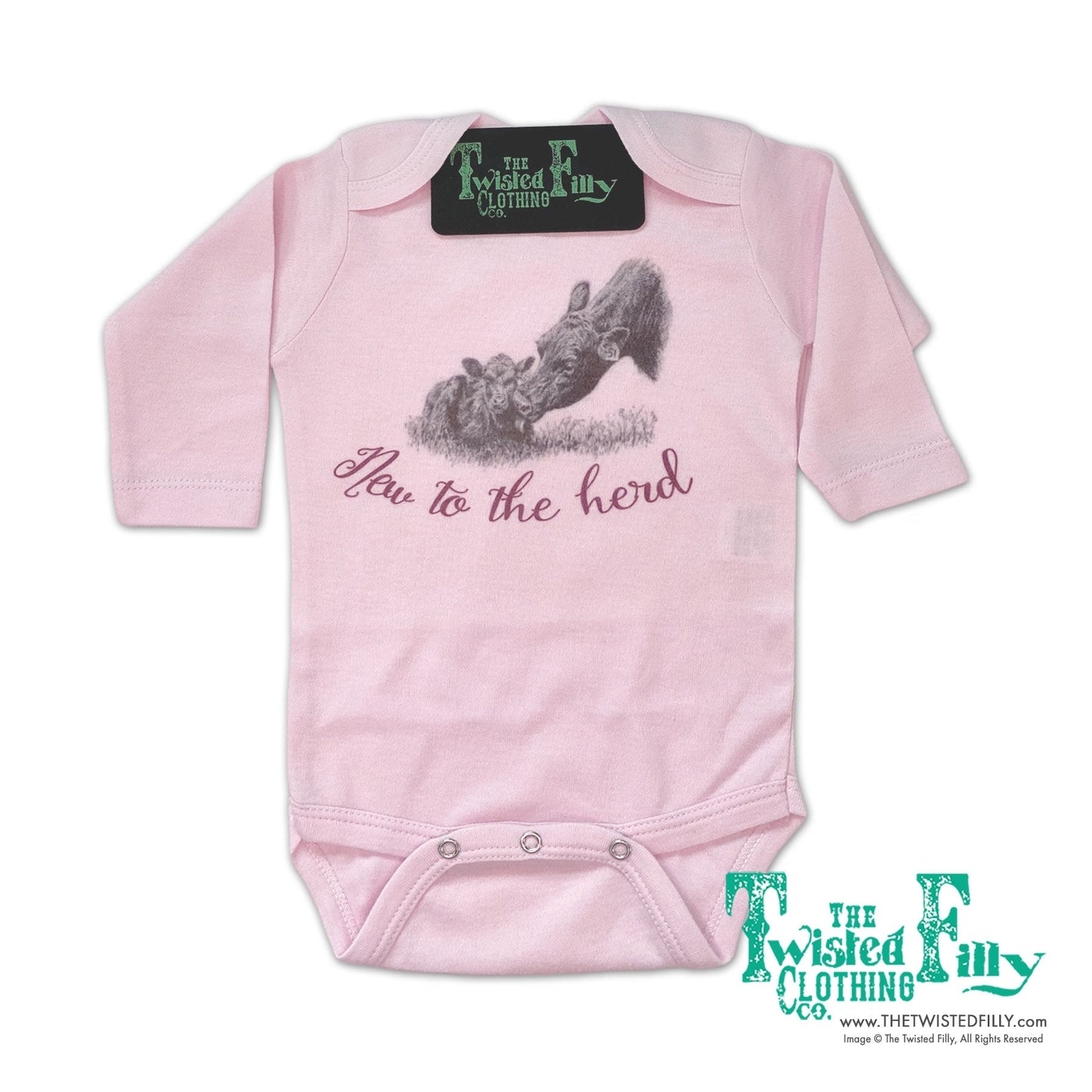 New To The Herd L/S Infant One Piece (6pcs)